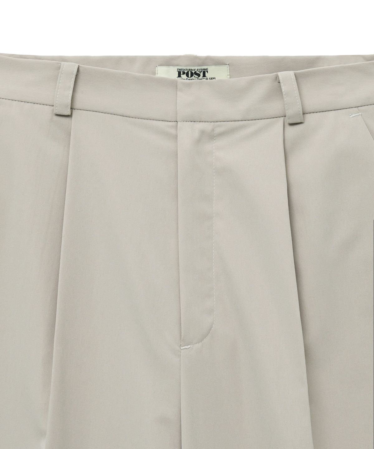 더 새터데이 이브닝 포스트(THE SATURDAY EVENING POST) Button Tab Trousers_Light Gray