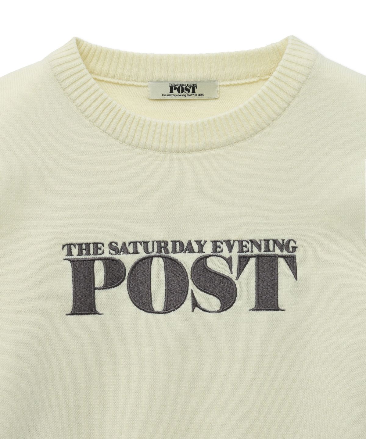 더 새터데이 이브닝 포스트(THE SATURDAY EVENING POST) Cutout Knit_Ivory