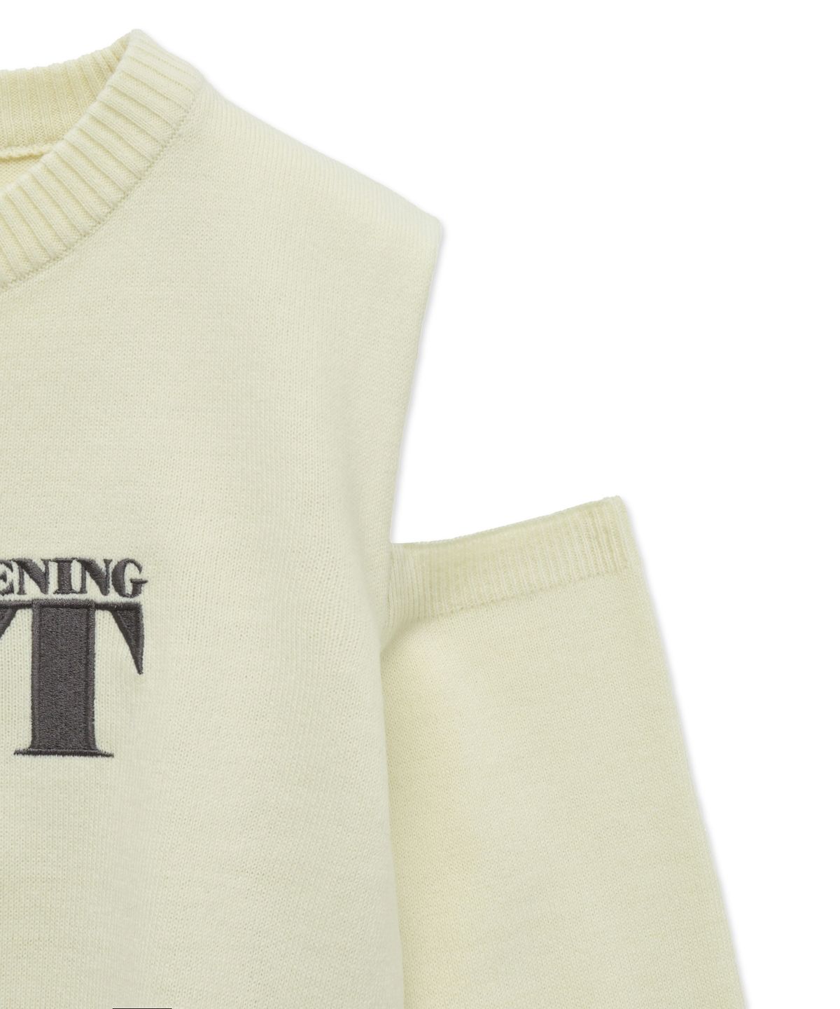 더 새터데이 이브닝 포스트(THE SATURDAY EVENING POST) Cutout Knit_Ivory