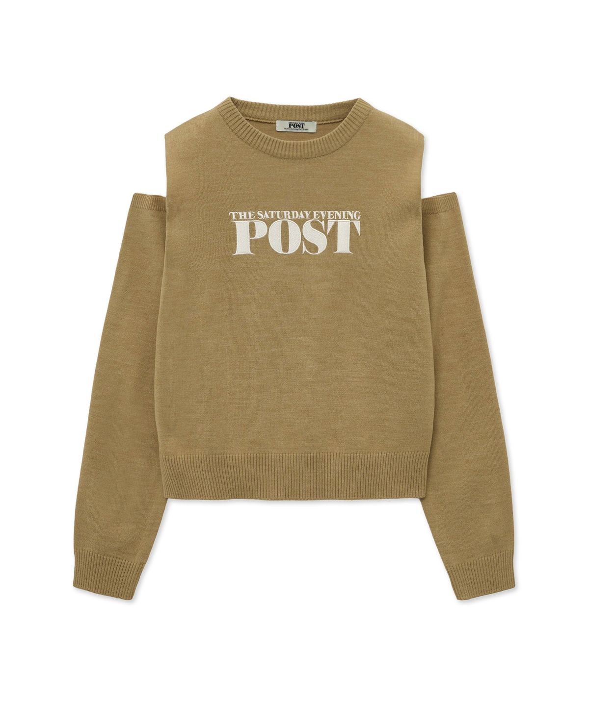 더 새터데이 이브닝 포스트(THE SATURDAY EVENING POST) Cutout Knit_Beige