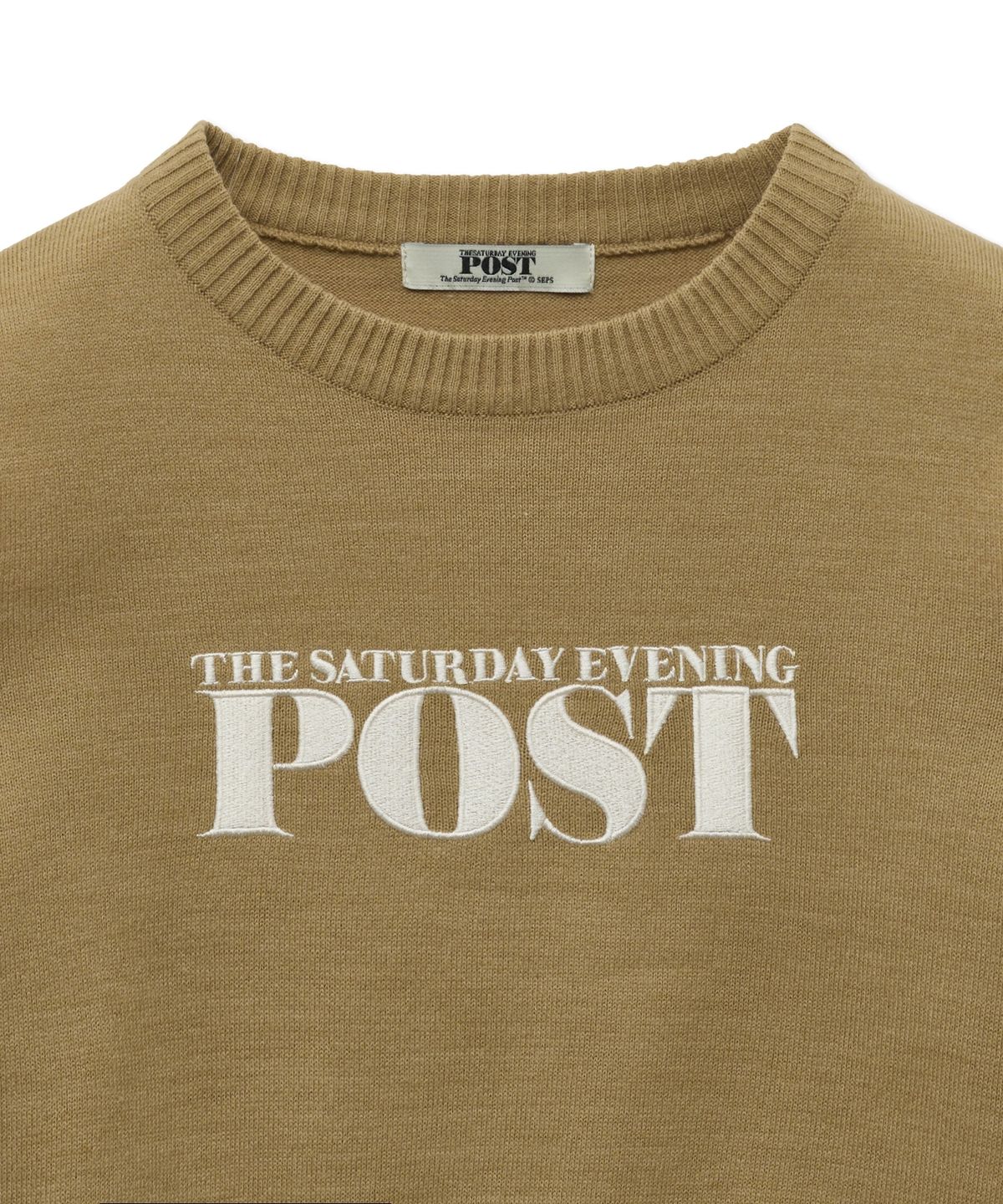 더 새터데이 이브닝 포스트(THE SATURDAY EVENING POST) Cutout Knit_Beige