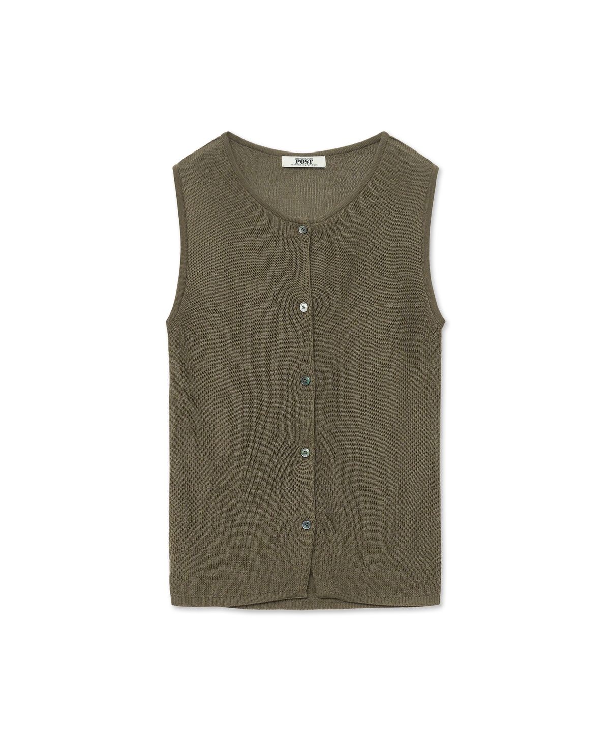 더 새터데이 이브닝 포스트(THE SATURDAY EVENING POST) High Gauge Knit Vest_Khaki