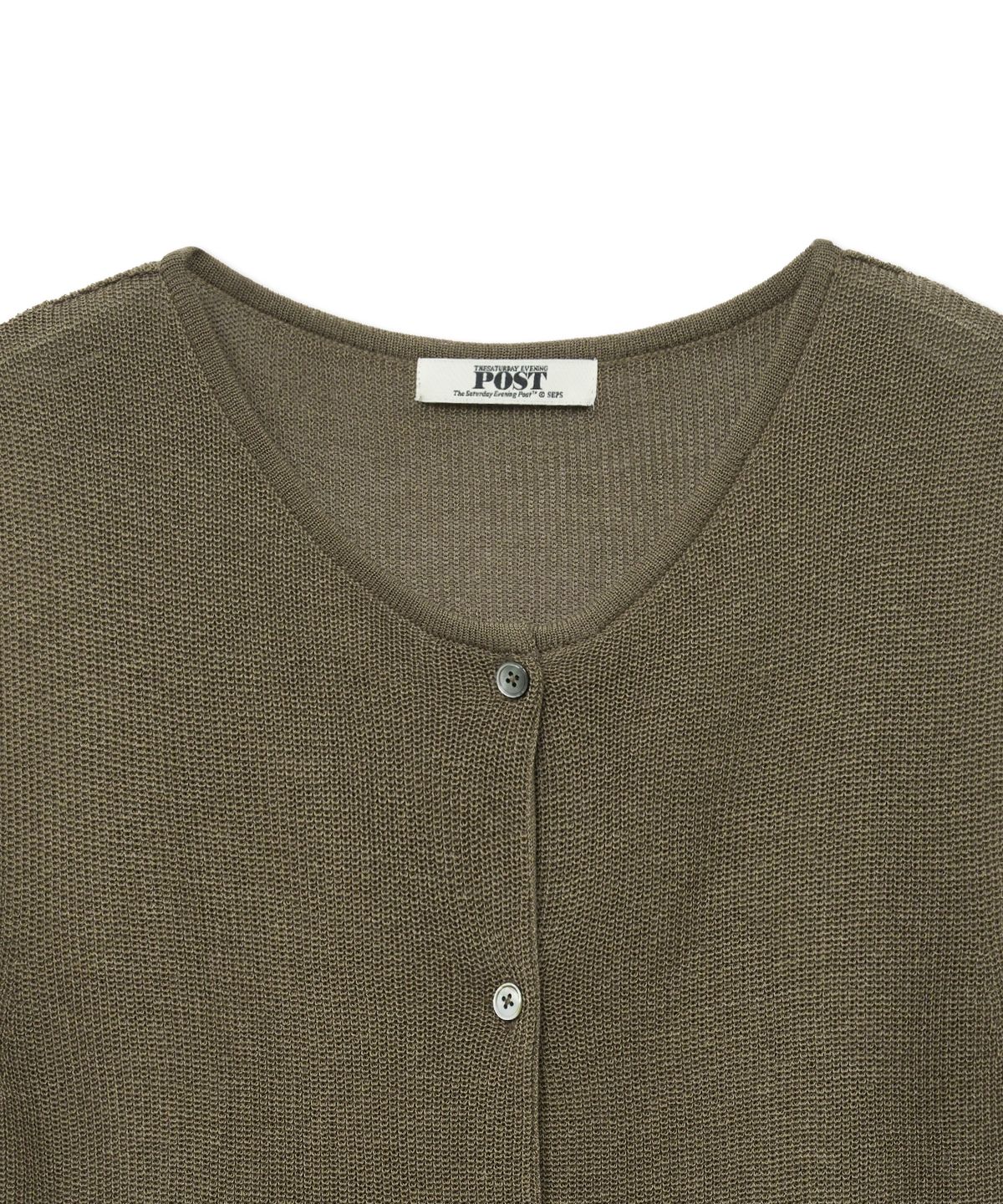 더 새터데이 이브닝 포스트(THE SATURDAY EVENING POST) High Gauge Knit Vest_Khaki