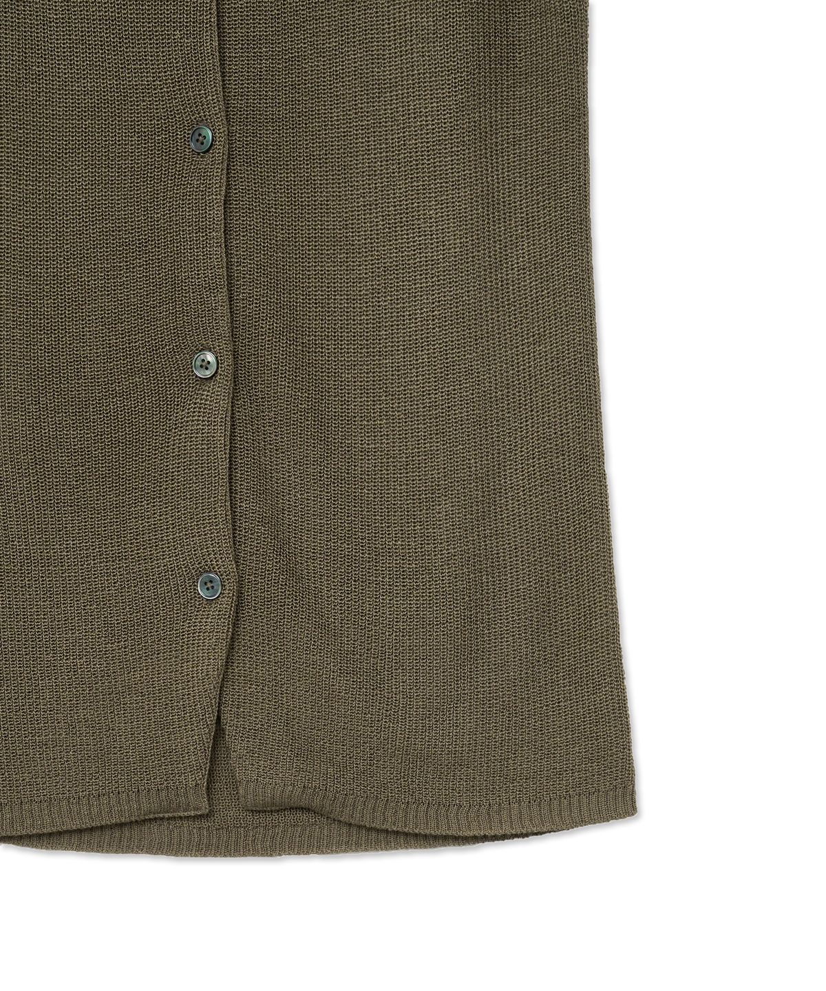 더 새터데이 이브닝 포스트(THE SATURDAY EVENING POST) High Gauge Knit Vest_Khaki