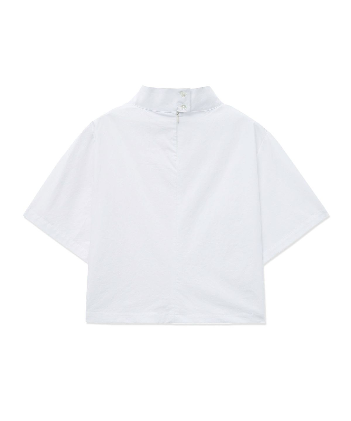 더 새터데이 이브닝 포스트(THE SATURDAY EVENING POST) High Neck Crop Shirts_White