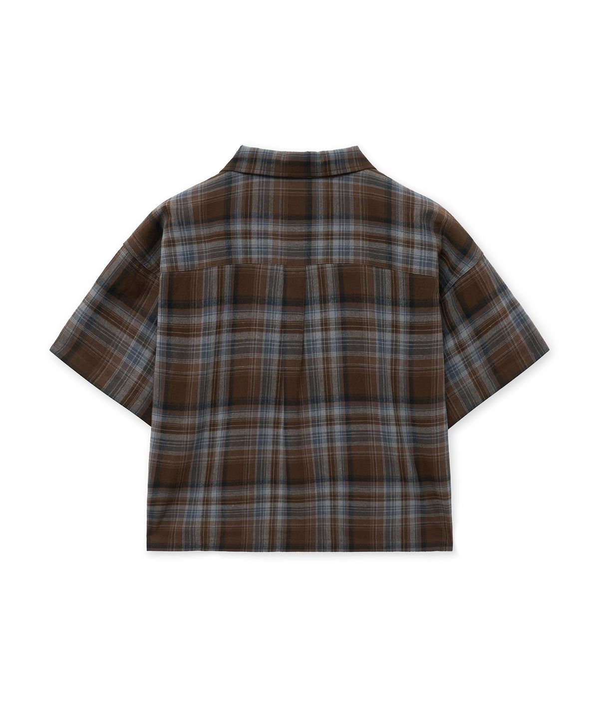 더 새터데이 이브닝 포스트(THE SATURDAY EVENING POST) Check Half Shirts_Brown