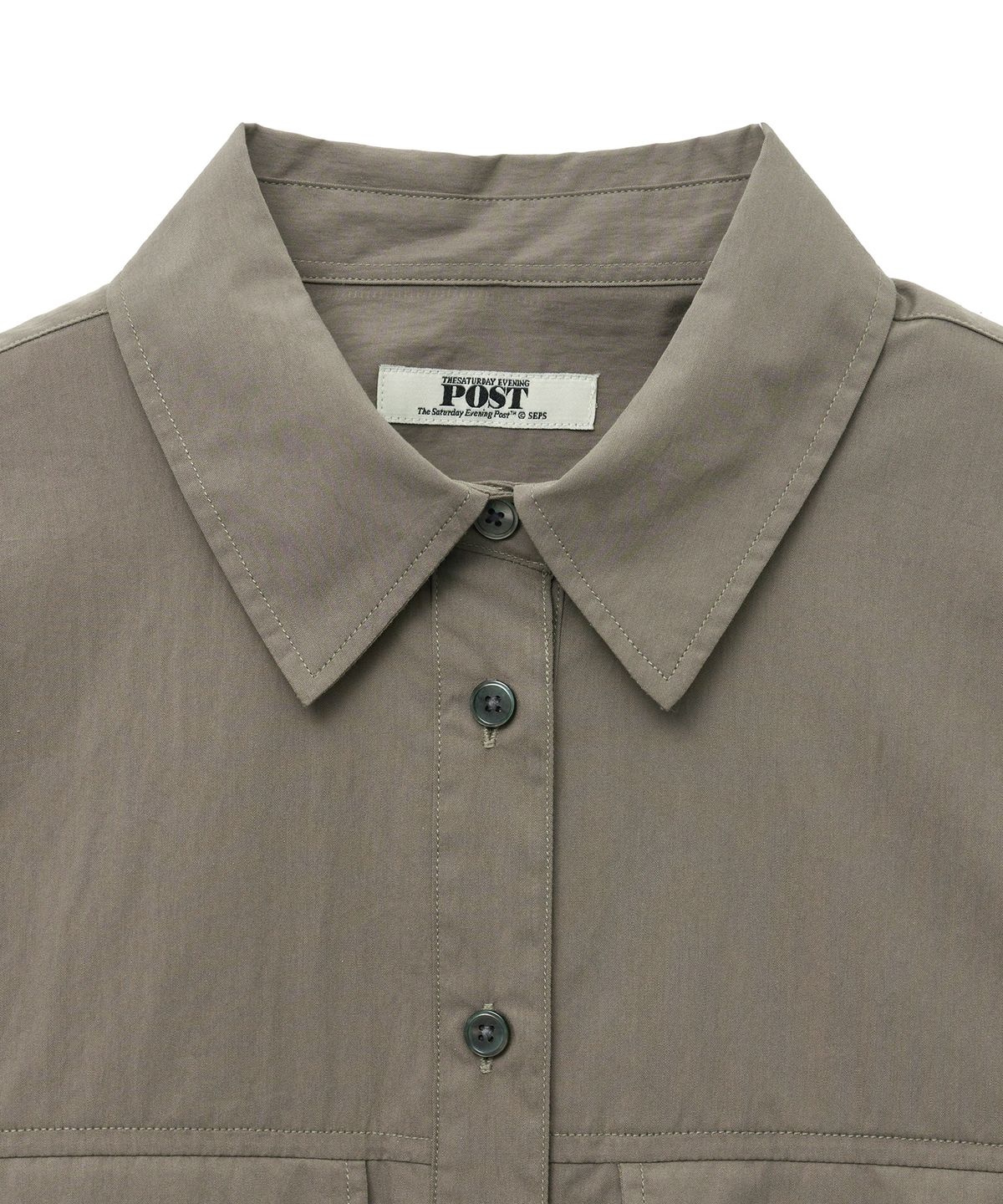 더 새터데이 이브닝 포스트(THE SATURDAY EVENING POST) Flat Pocket Shirts_Khaki
