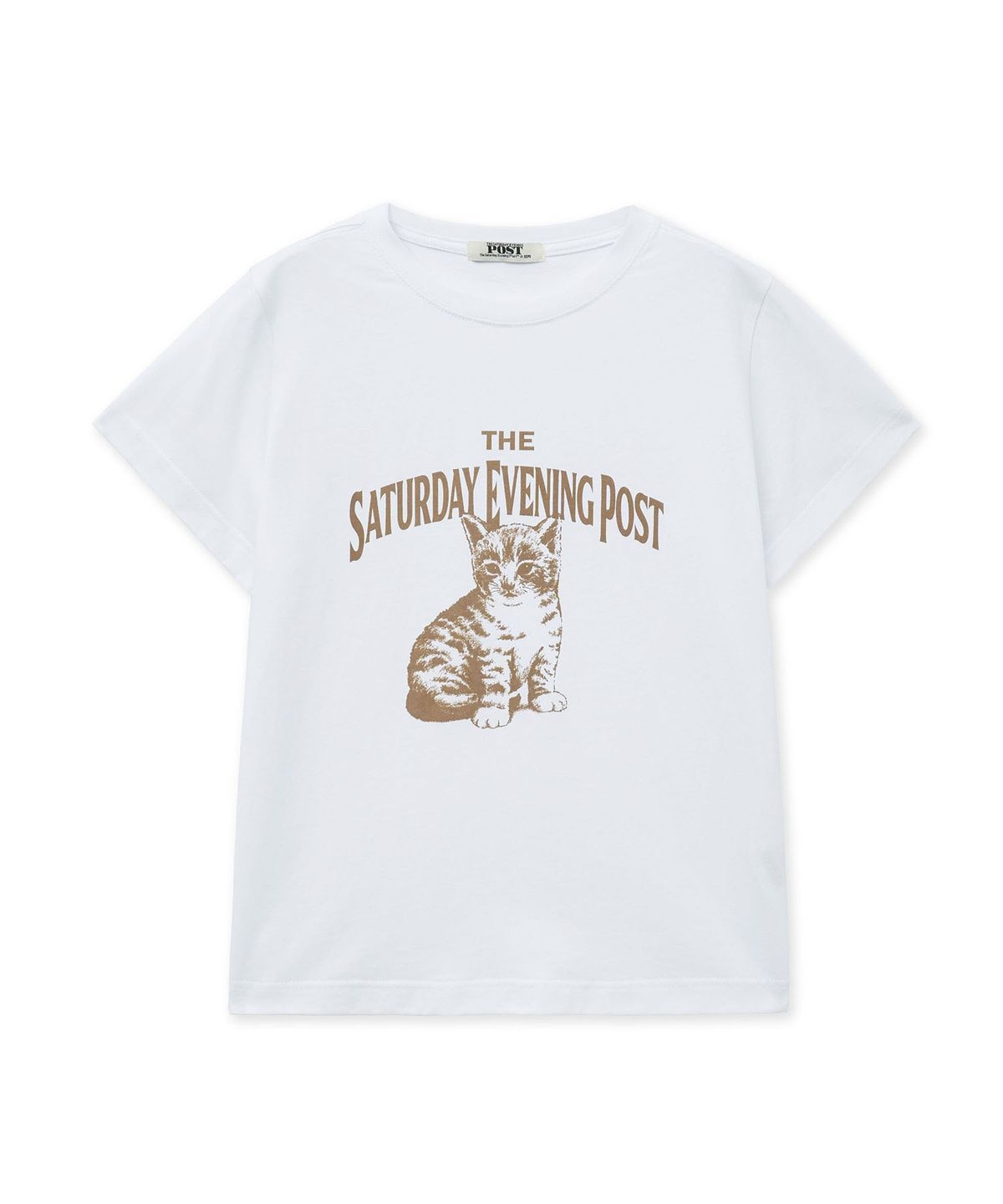 더 새터데이 이브닝 포스트(THE SATURDAY EVENING POST) Kitten T-Shirt_White