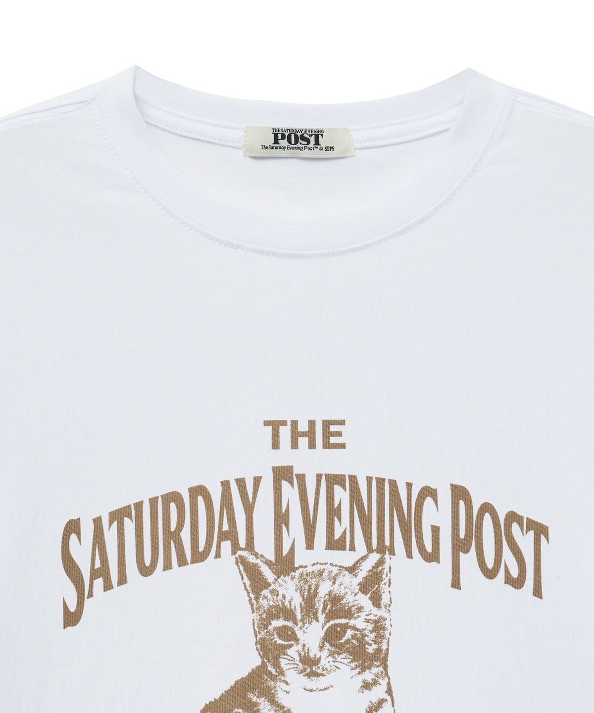 더 새터데이 이브닝 포스트(THE SATURDAY EVENING POST) Kitten T-Shirt_White
