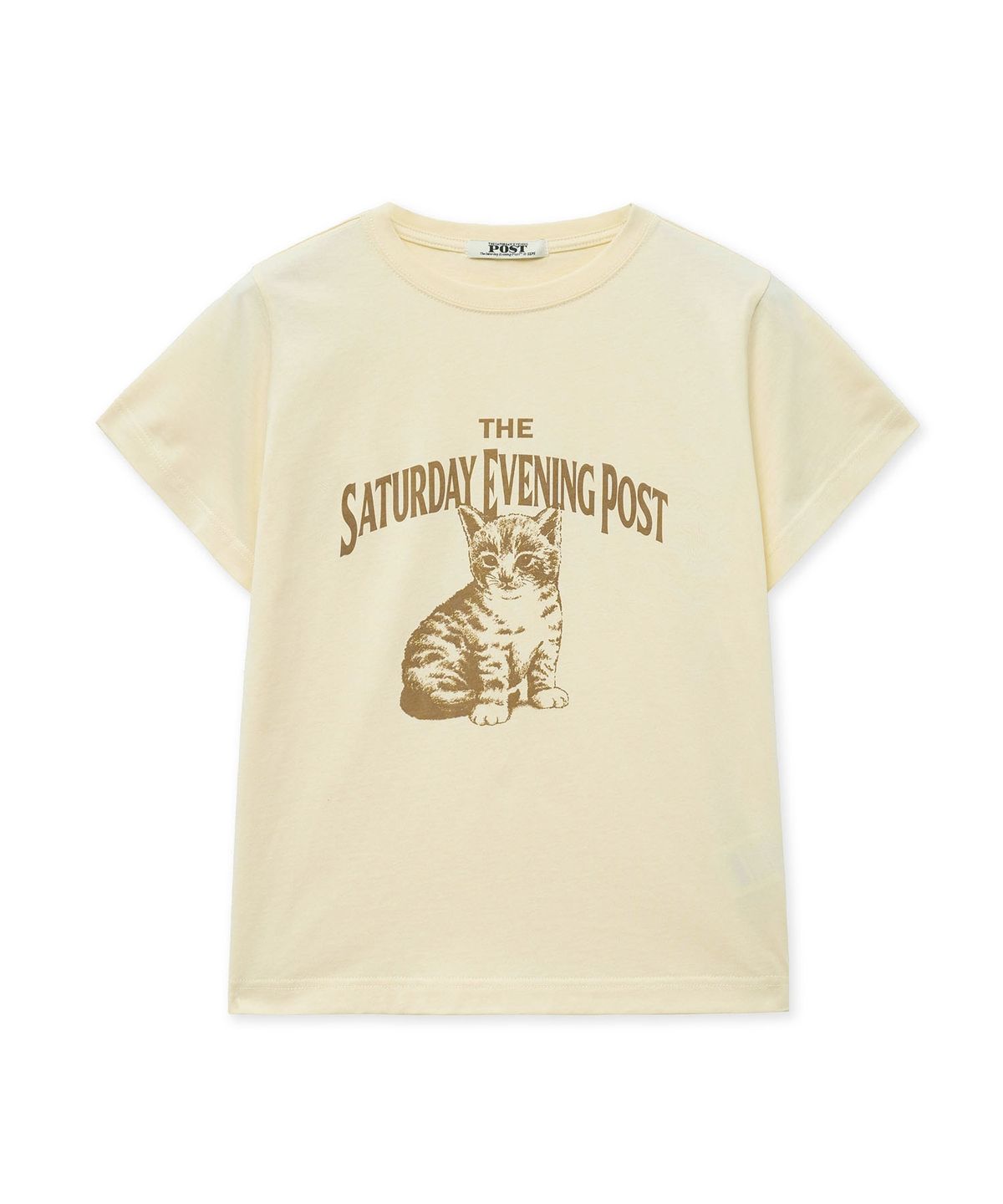 더 새터데이 이브닝 포스트(THE SATURDAY EVENING POST) Kitten T-Shirt_Cream
