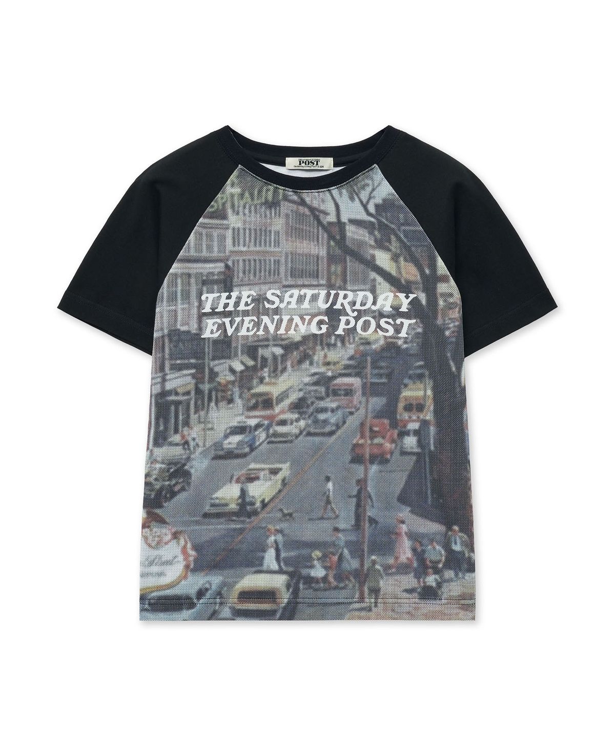 더 새터데이 이브닝 포스트(THE SATURDAY EVENING POST) Street Raglan T-Shirt_Black