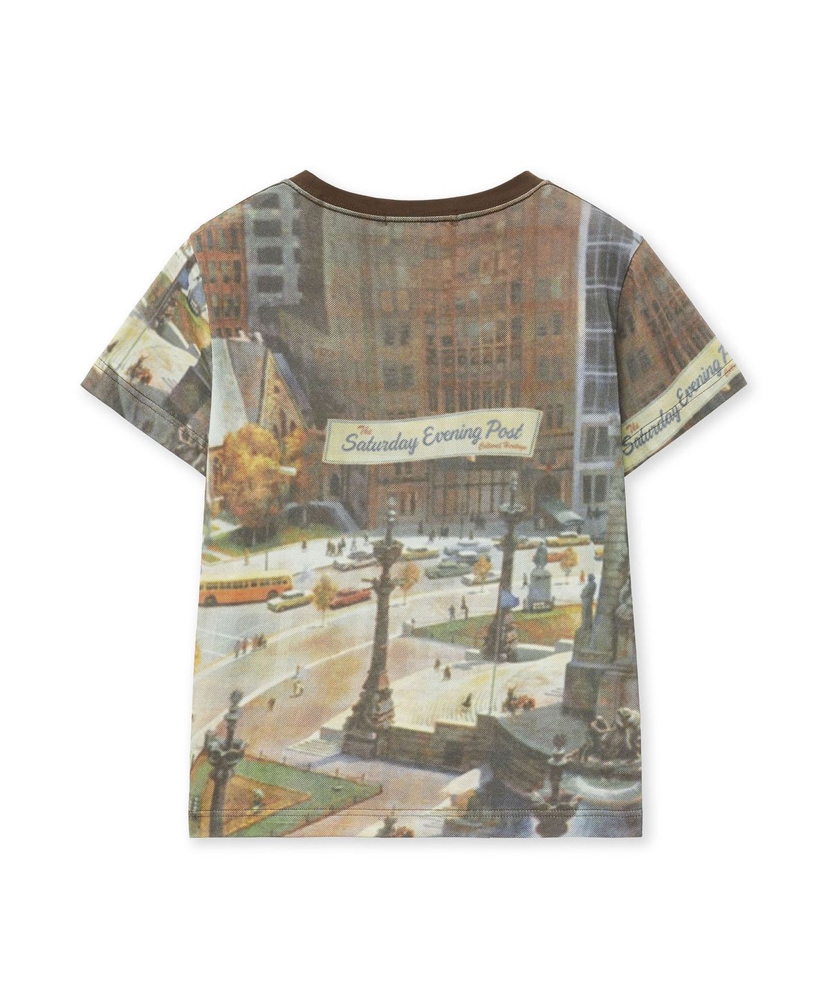 더 새터데이 이브닝 포스트(THE SATURDAY EVENING POST) Urban Vista T-Shirt_Brown
