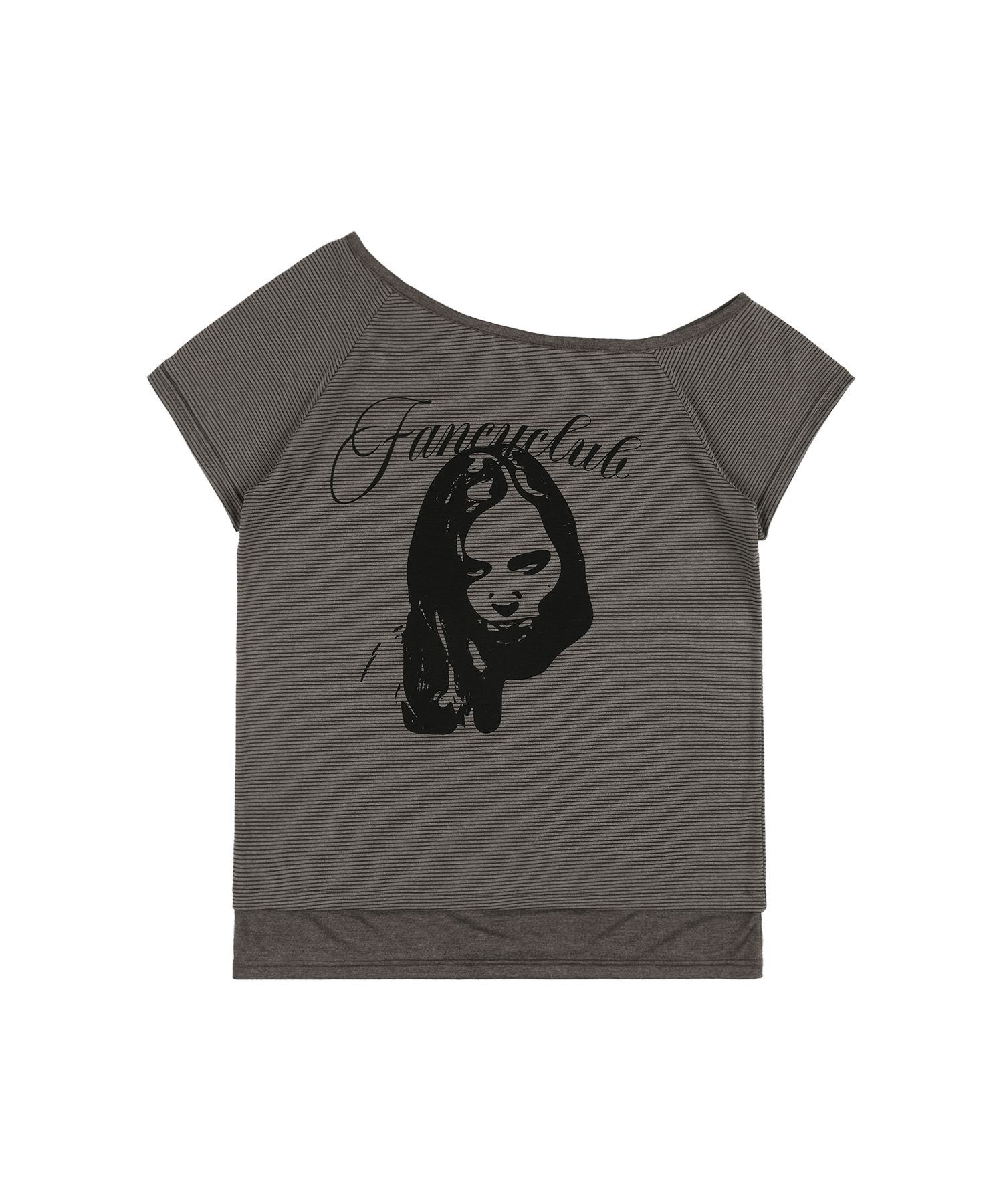 ★FANCYCLUB★MYSTIC ONE-SHOULDER TEE (BROWN)★正規品/送料込 MUSINSA | FANCY CLUB MYSTIC ONE SHOULDER TEE (BROWN) F25QB107