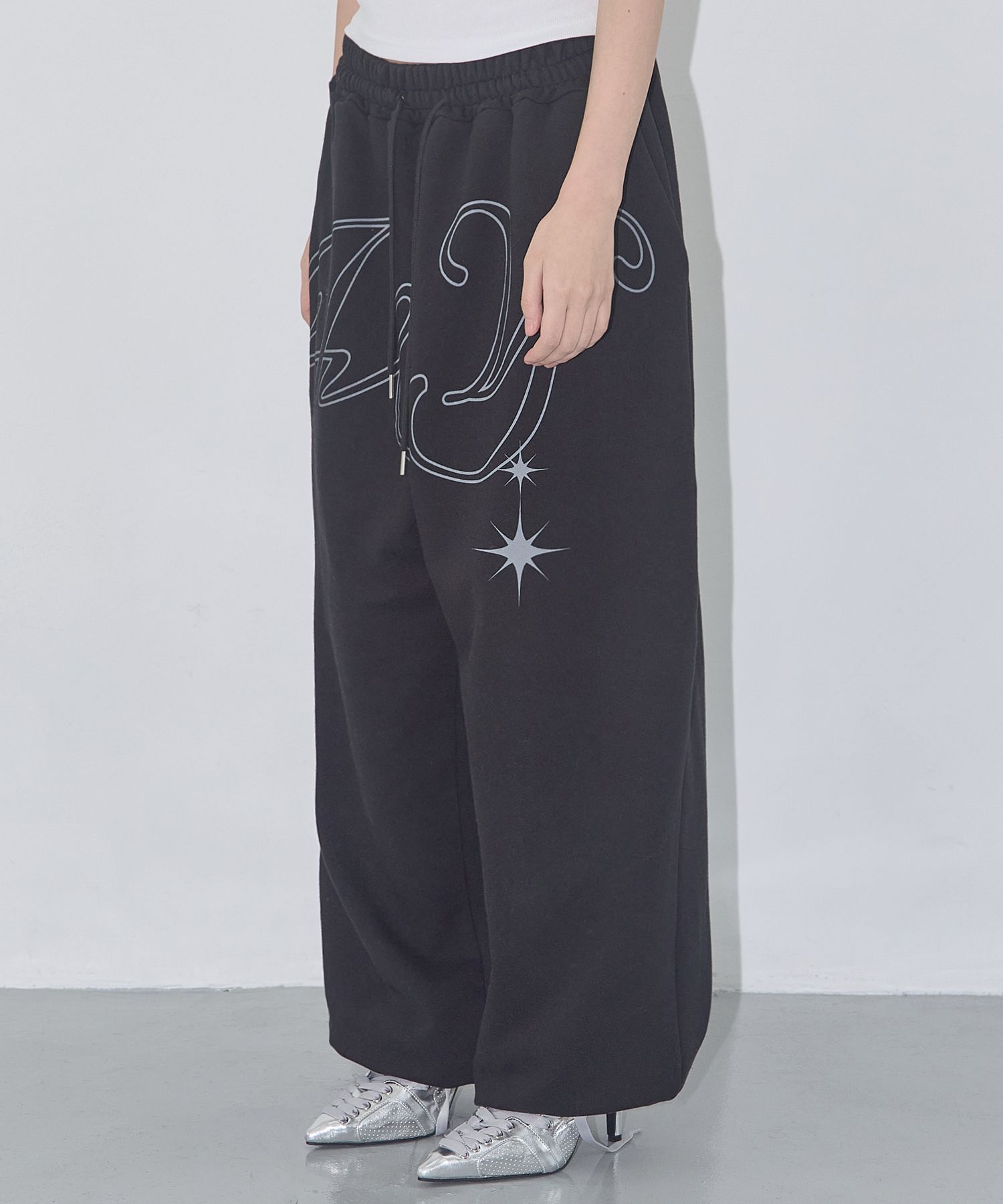 【HFANCY CLUB】ANGEL VINTAGE SWEATPANTS MUSINSA | FANCY CLUB Angel Vintage Sweatpants (BLACK) F25QD819