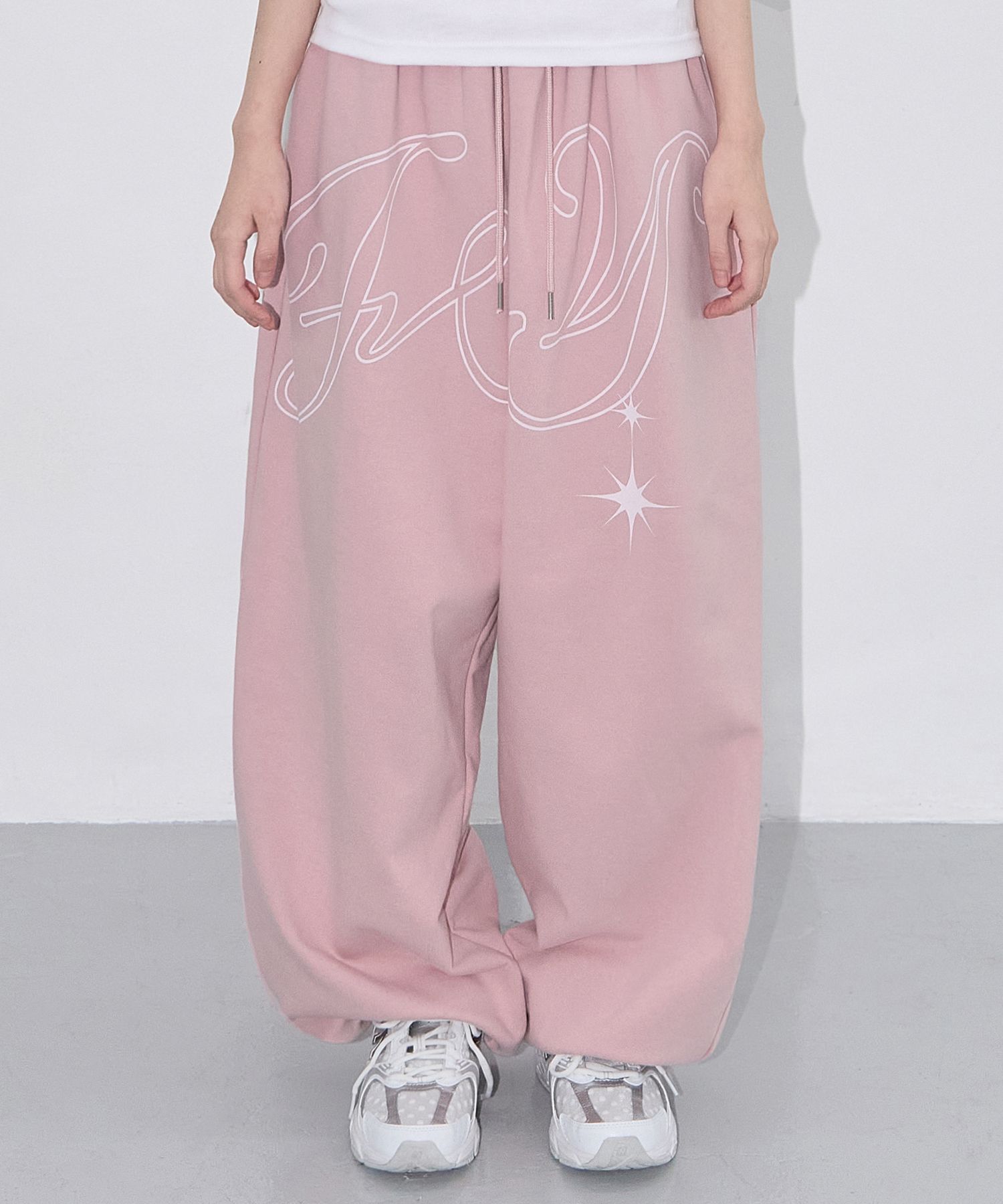 MUSINSA | FANCY CLUB Angel Vintage Sweatpants (BABY PINK