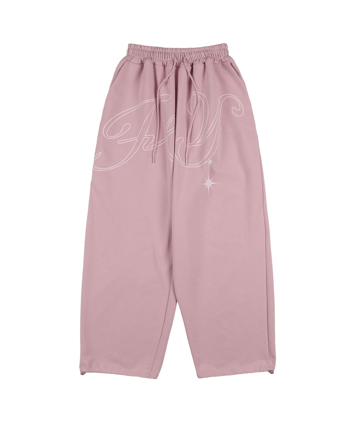 팬시클럽(FANCY CLUB) 엔젤 빈티지 스웻 팬츠 (BABY PINK) F25QD819