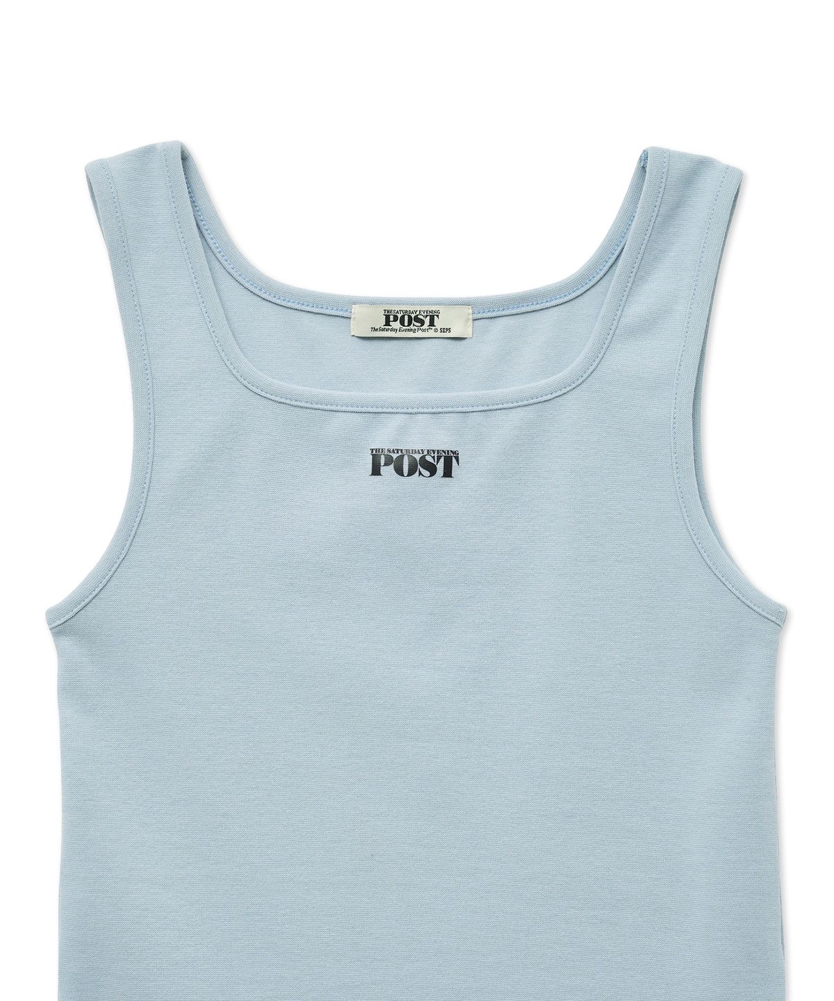 더 새터데이 이브닝 포스트(THE SATURDAY EVENING POST) Logo Sleeveless Top_Light Blue