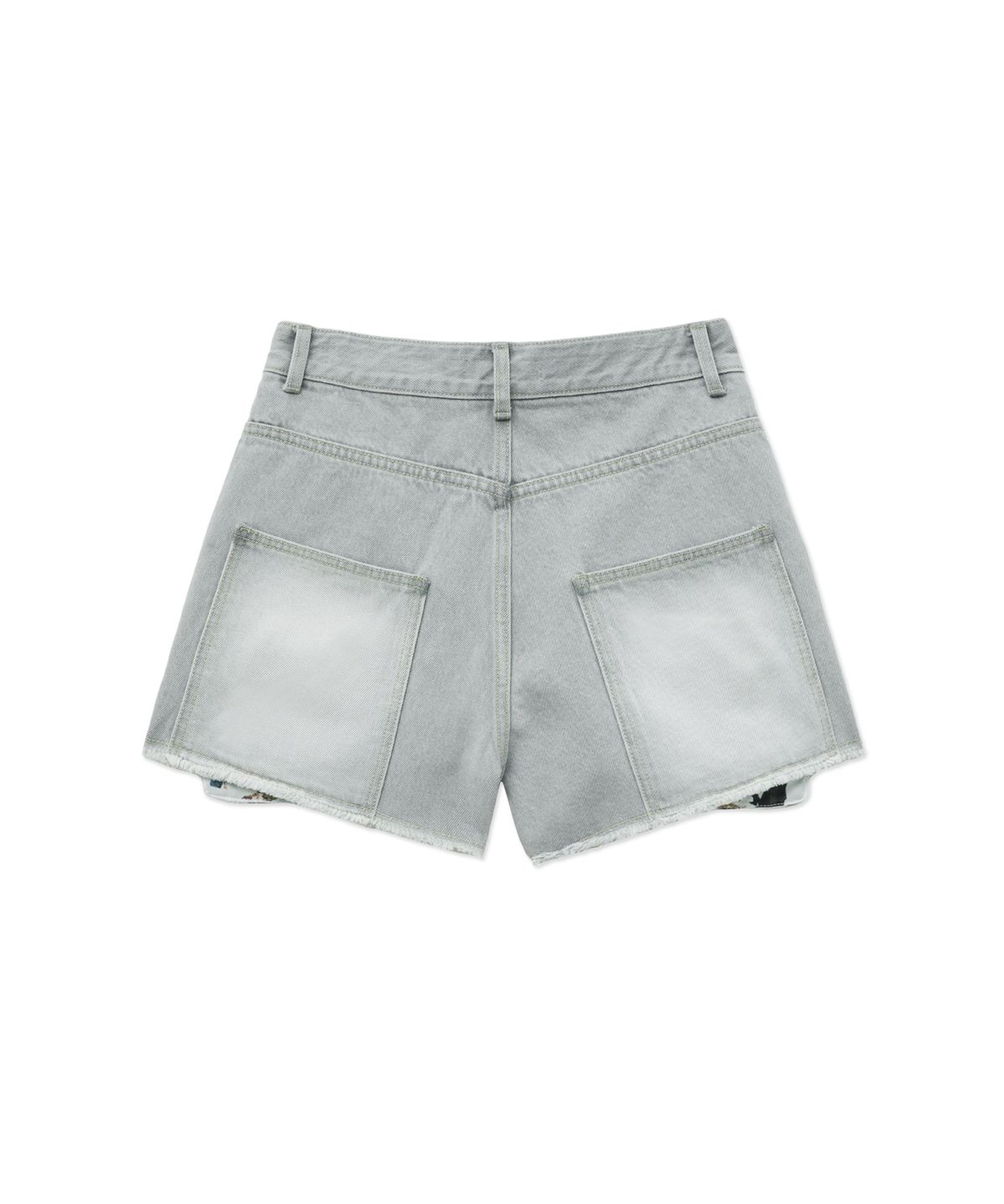 더 새터데이 이브닝 포스트(THE SATURDAY EVENING POST) Pocket Detail Denim Shorts_Gray