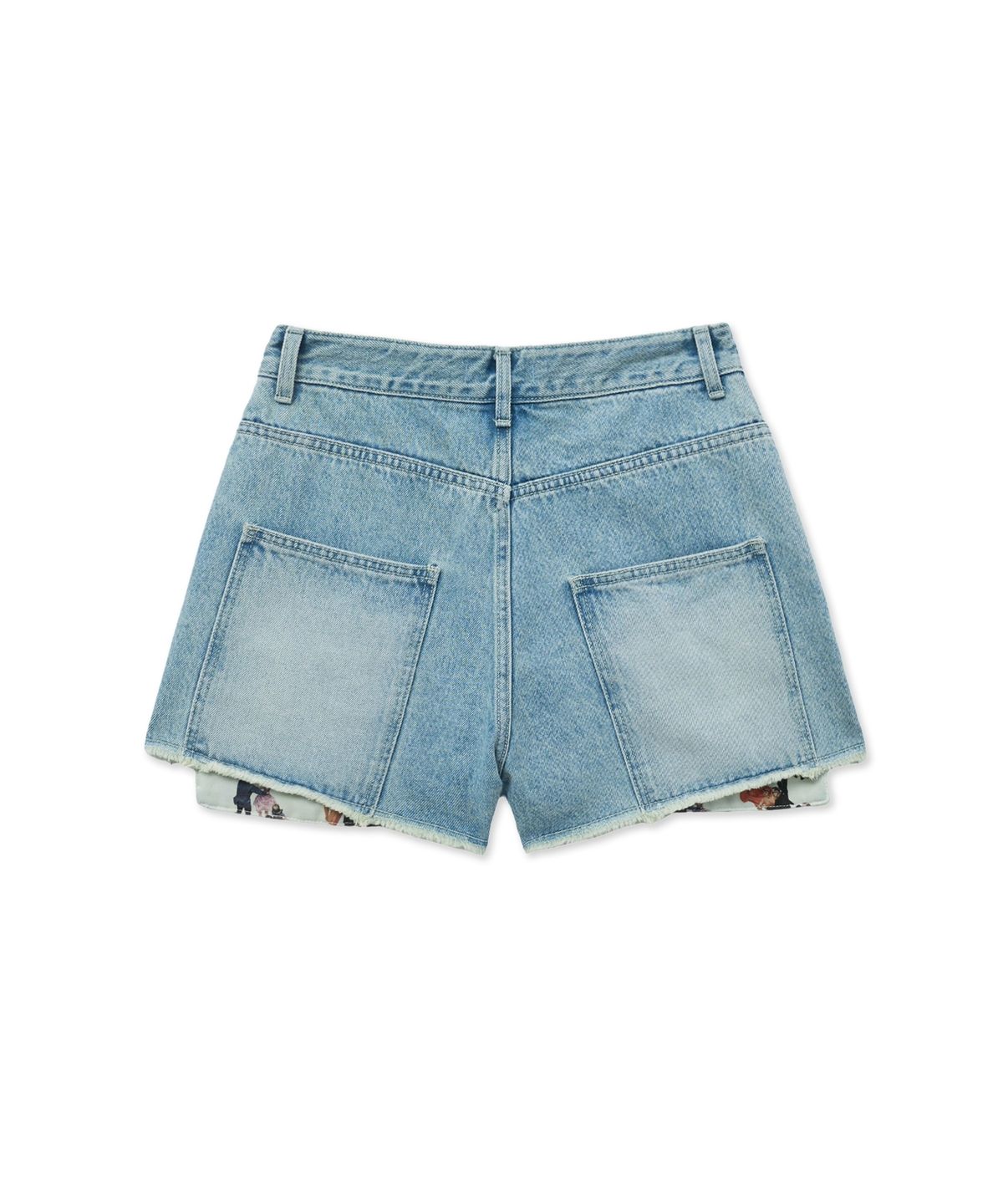 더 새터데이 이브닝 포스트(THE SATURDAY EVENING POST) Pocket Detail Denim Shorts_Light Blue