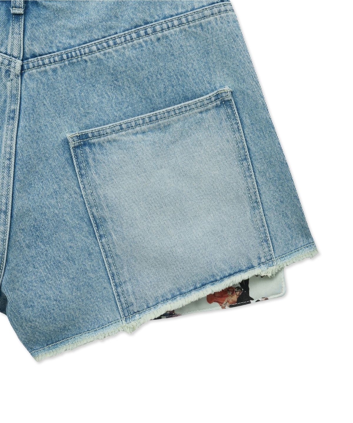 더 새터데이 이브닝 포스트(THE SATURDAY EVENING POST) Pocket Detail Denim Shorts_Light Blue