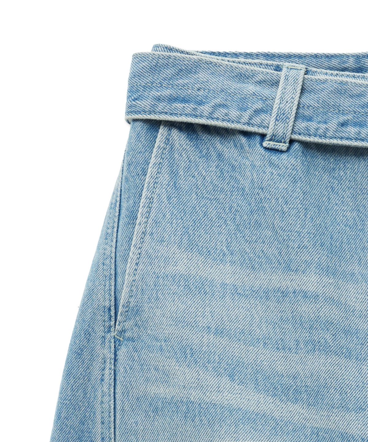 더 새터데이 이브닝 포스트(THE SATURDAY EVENING POST) Twisted Belted Denim Trousers_Blue