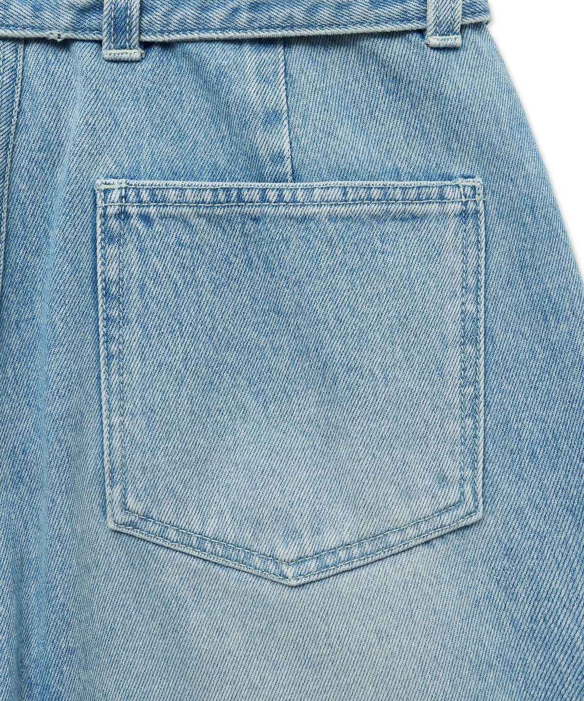 더 새터데이 이브닝 포스트(THE SATURDAY EVENING POST) Twisted Belted Denim Trousers_Blue