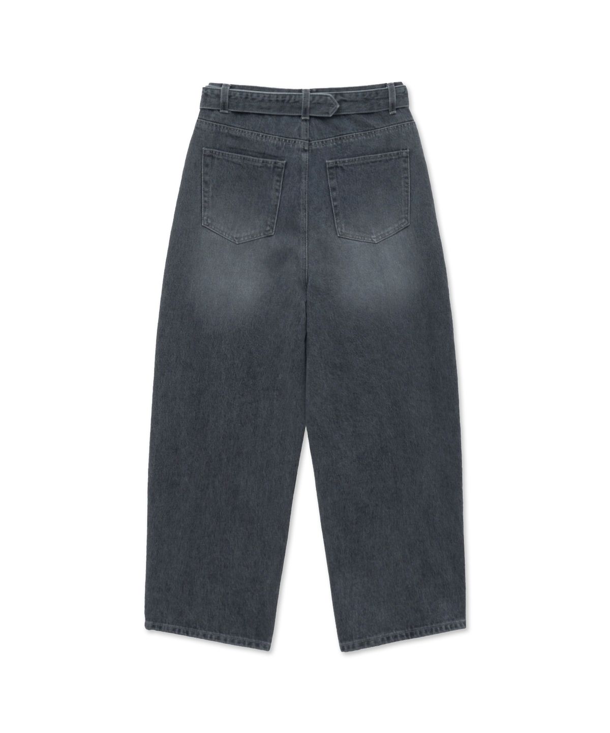 더 새터데이 이브닝 포스트(THE SATURDAY EVENING POST) Balloon Belted Denim Trousers_Gray