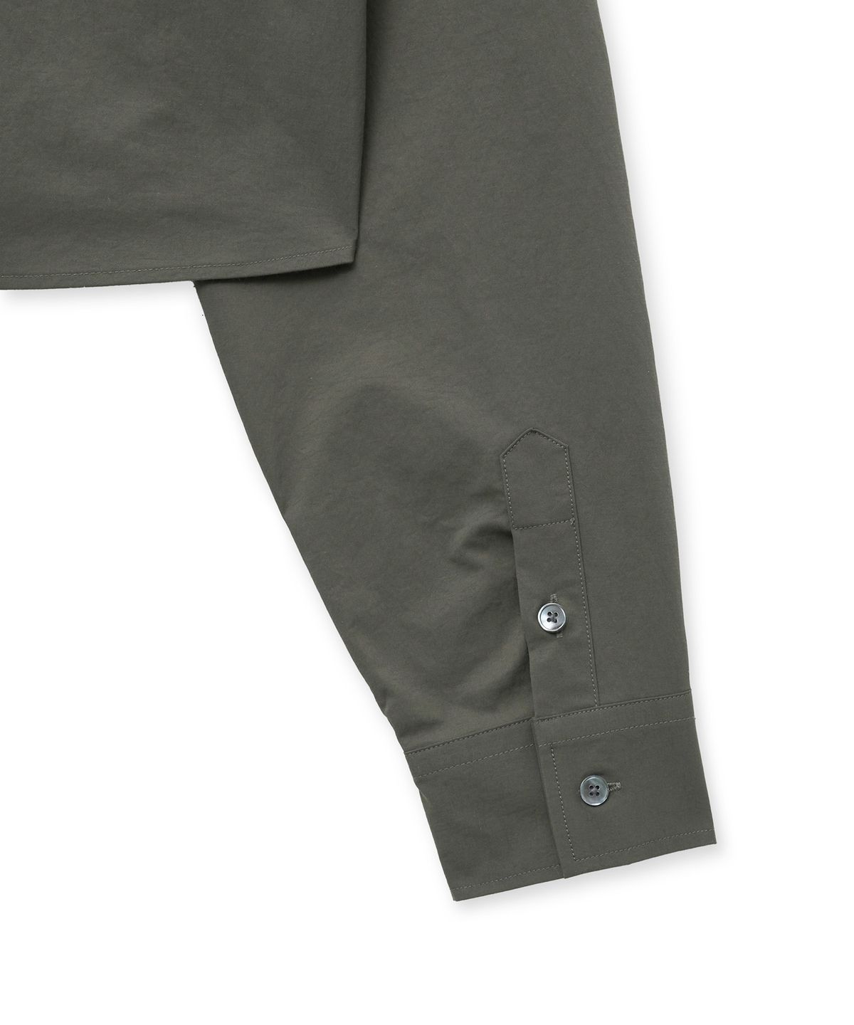 더 새터데이 이브닝 포스트(THE SATURDAY EVENING POST) Basic Crop Shirts_Khaki