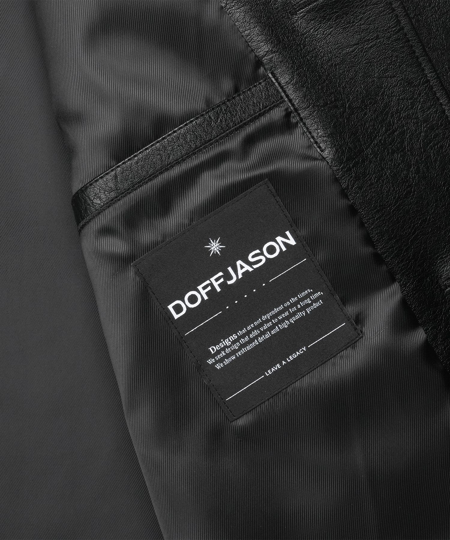 レザージャケット DOFFJASON Crease Leather Classic Car Coat BLACK DJVLJ009BLK 81w0nk8hE-L._AC_SY606_.jpg