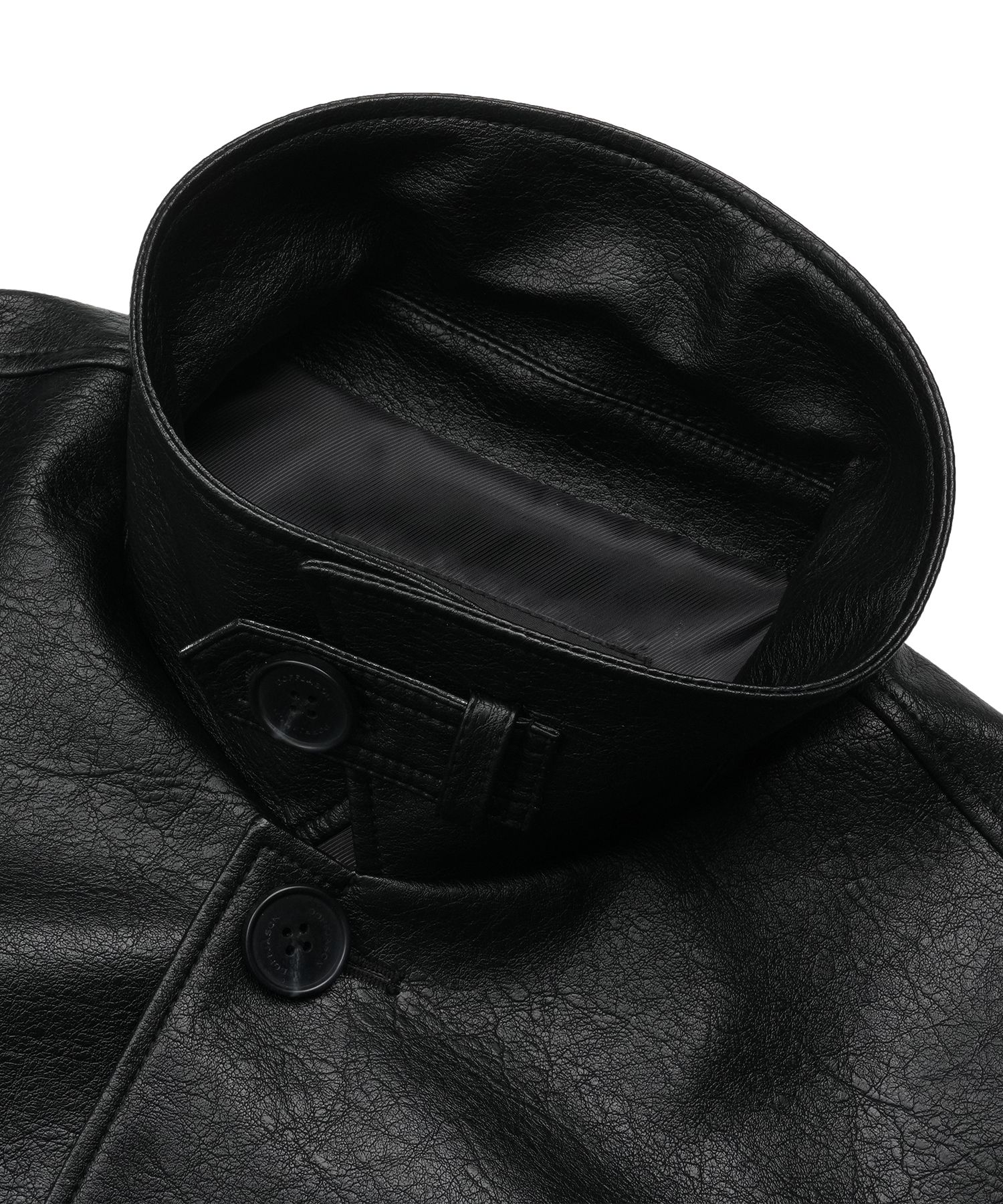 レザージャケット DOFFJASON Crease Leather Classic Car Coat BLACK DJVLJ009BLK MUSINSA | DOFFJASON Crease Leather Classic Car Coat BLACK