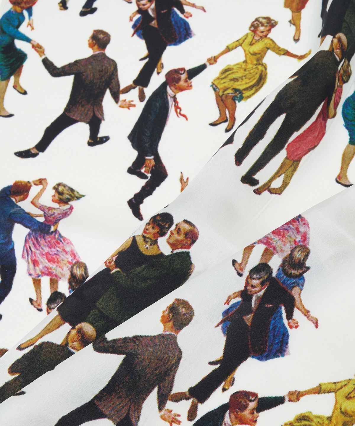 더 새터데이 이브닝 포스트(THE SATURDAY EVENING POST) Festa Silk Scarf_White