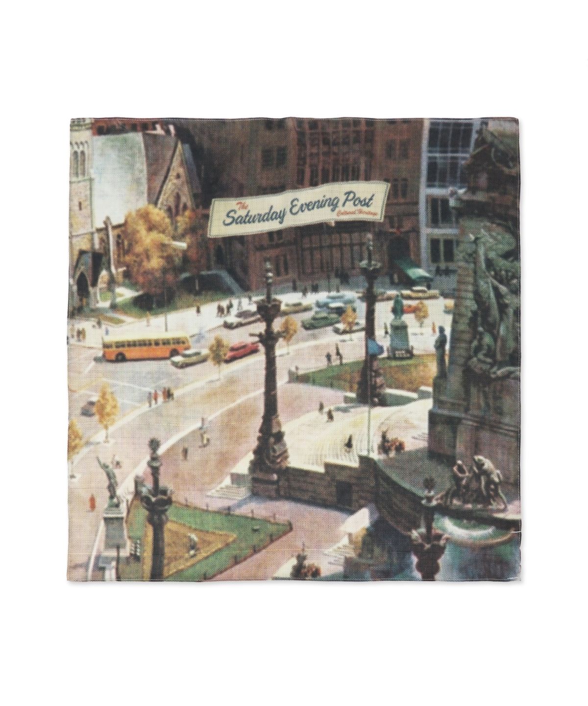 더 새터데이 이브닝 포스트(THE SATURDAY EVENING POST) Urban Silk Scarf_Beige