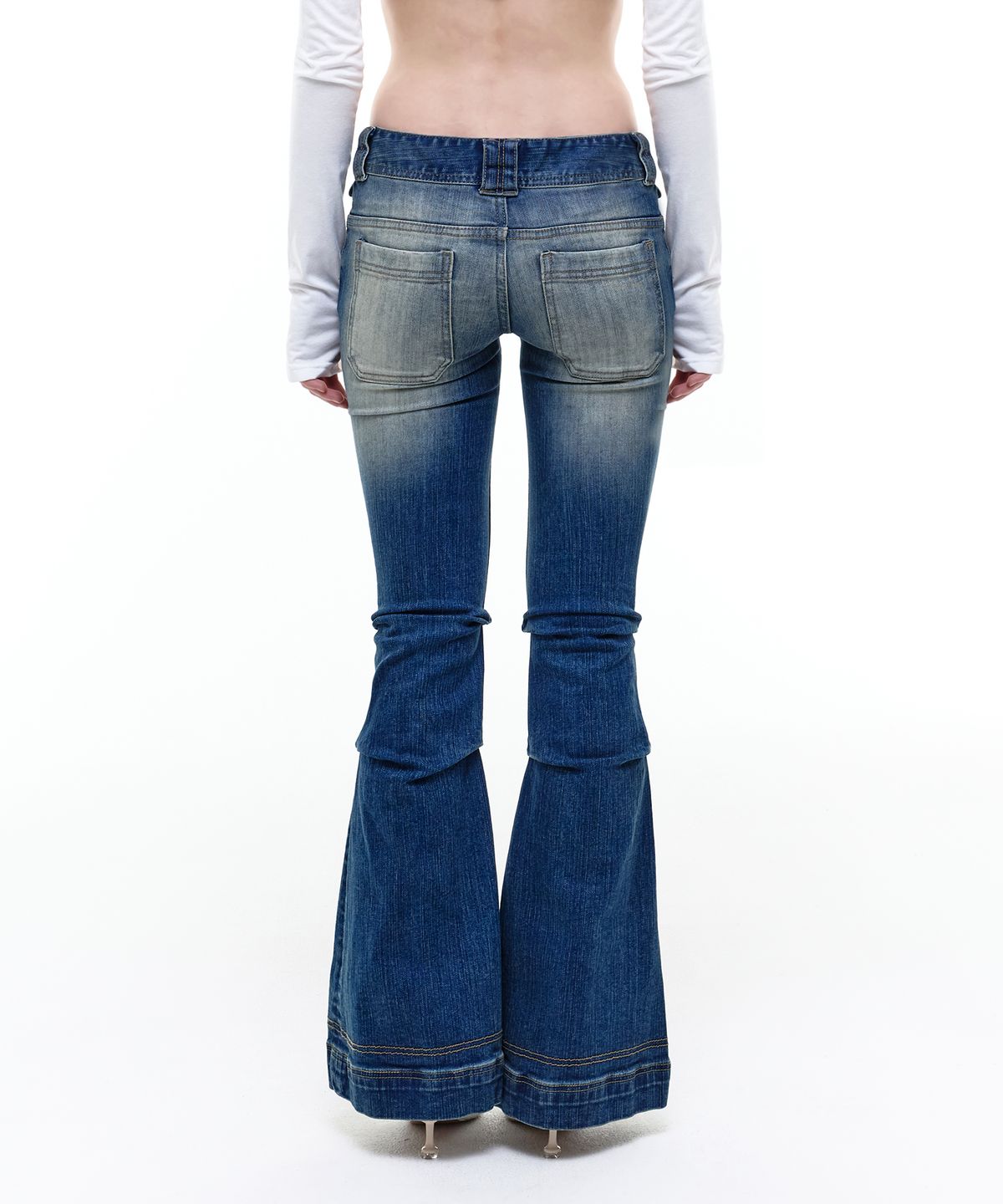 오퍼스 0012(OPUS 0012) Op. 09 STUNNER FLARE DENIM PANTS M/BLUE