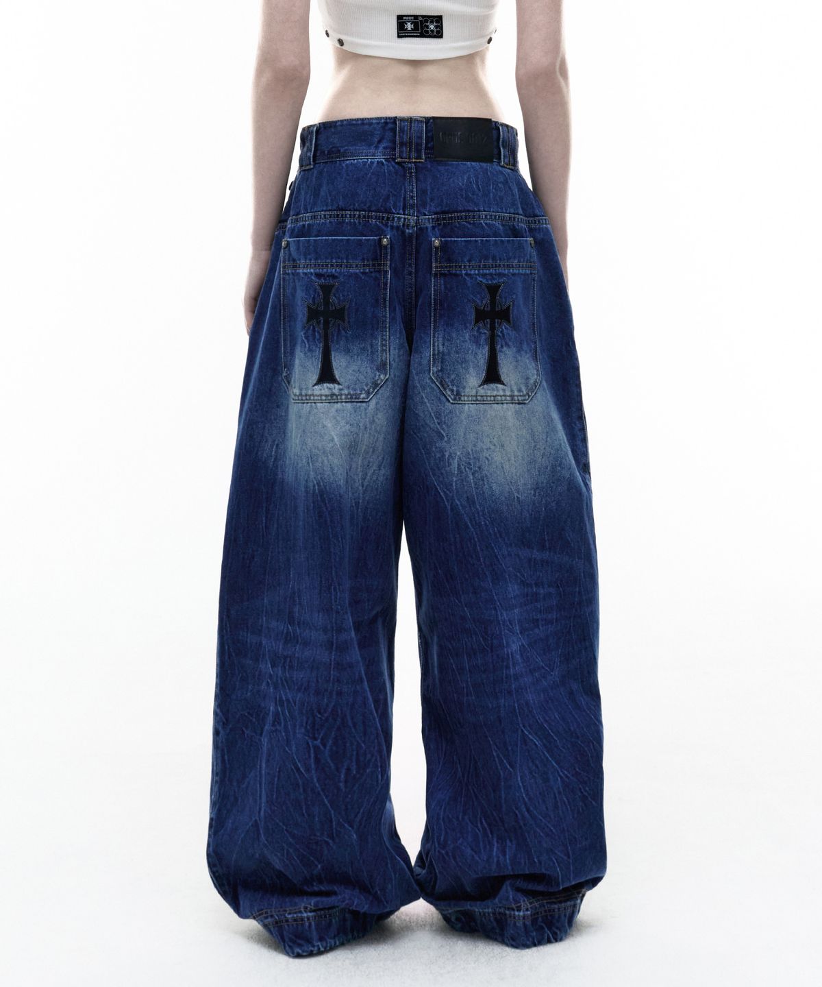 오퍼스 0012(OPUS 0012) Op. 09 SAVANNA MELTED DENIM PANTS M/BLUE
