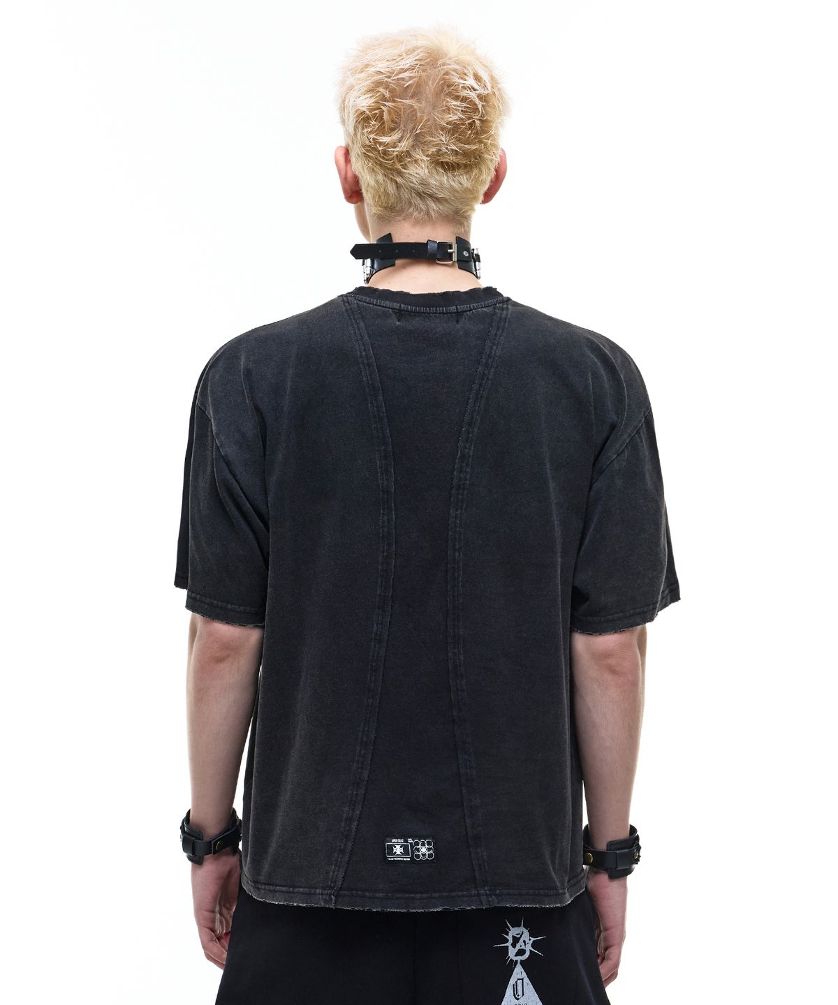 오퍼스 0012(OPUS 0012) Op. 07 SYMBOLIC WASHED T-SHIRTS BLACK