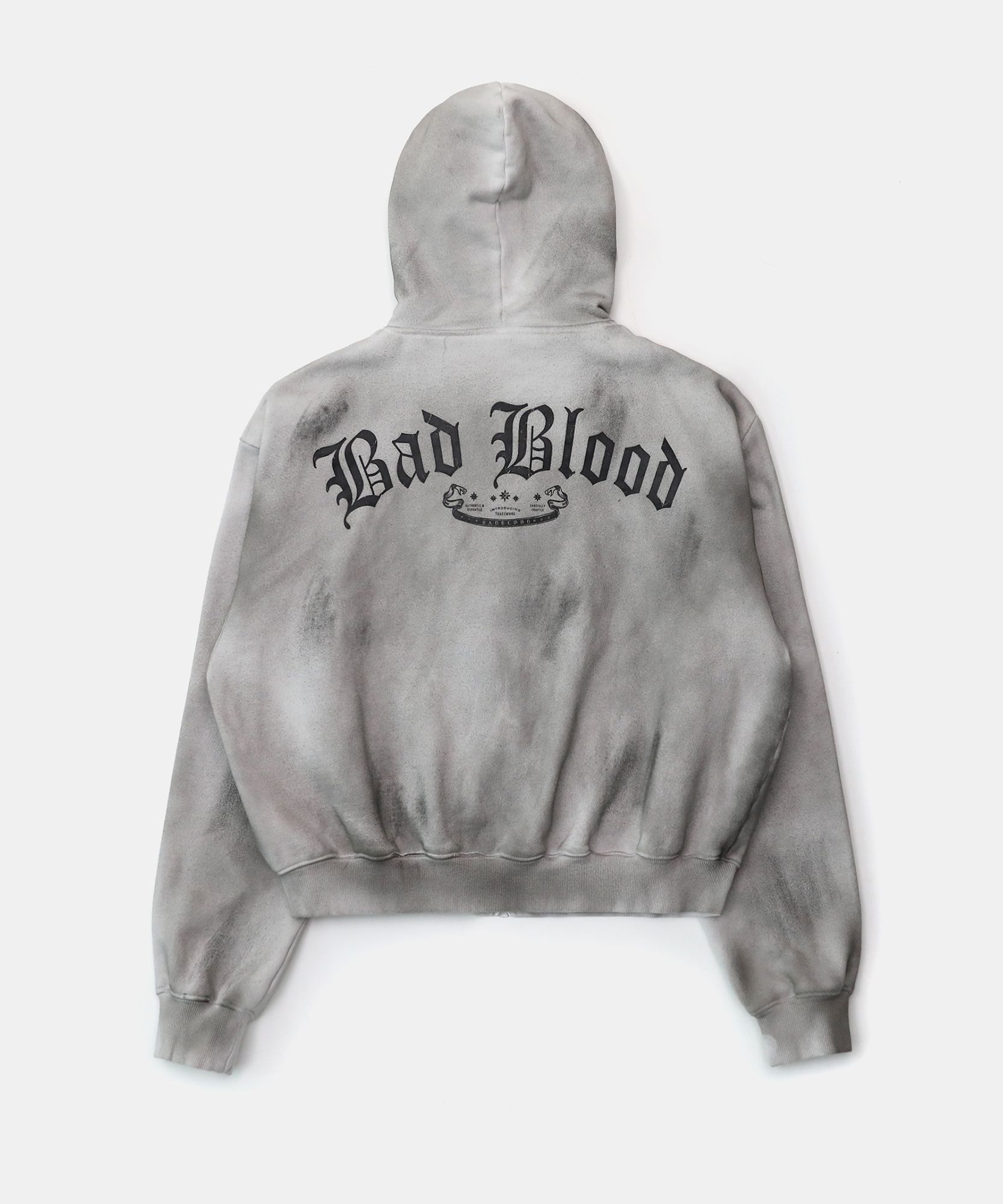 MUSINSA公式 | BADBLOOD Lion Patch Hoodie - Washed White