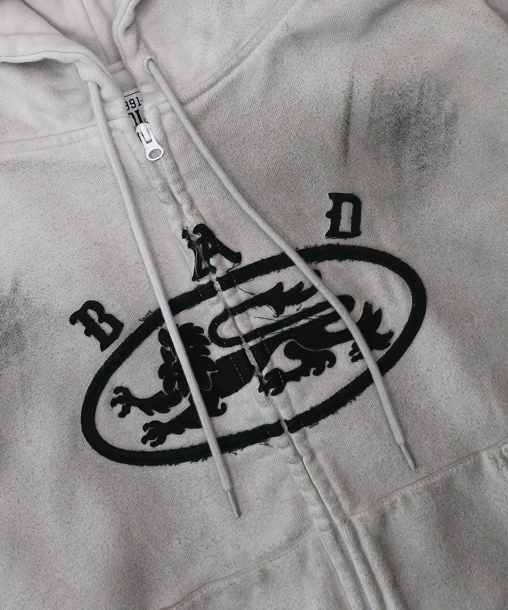 BADBLOOD ♥ Lion Patch Hoodie/追跡付 MUSINSA公式 | BADBLOOD Lion Patch Hoodie - Washed White