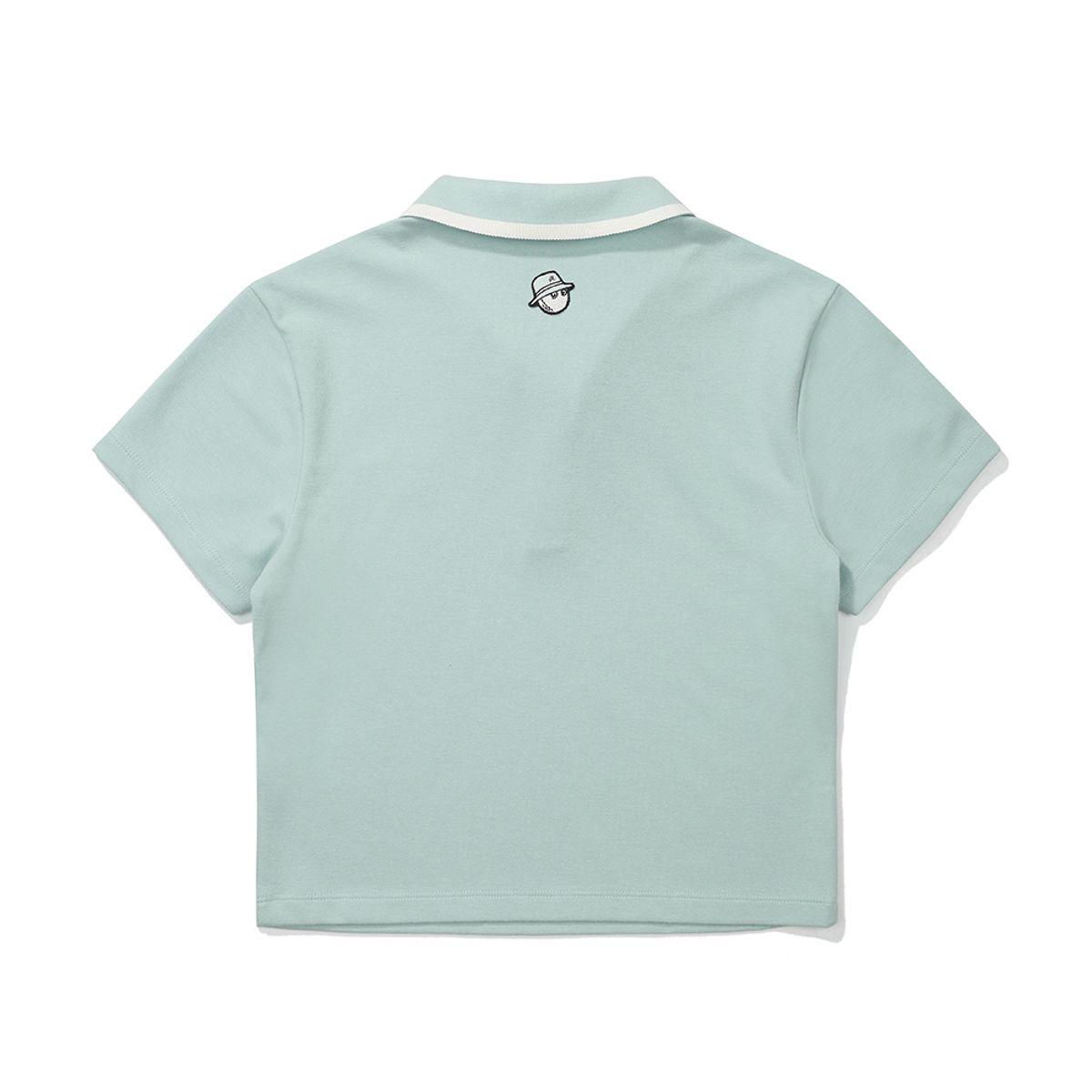 말본 골프(MALBON GOLF) 크롭 기장 카라 티셔츠 LIGHT MINT (WOMAN)