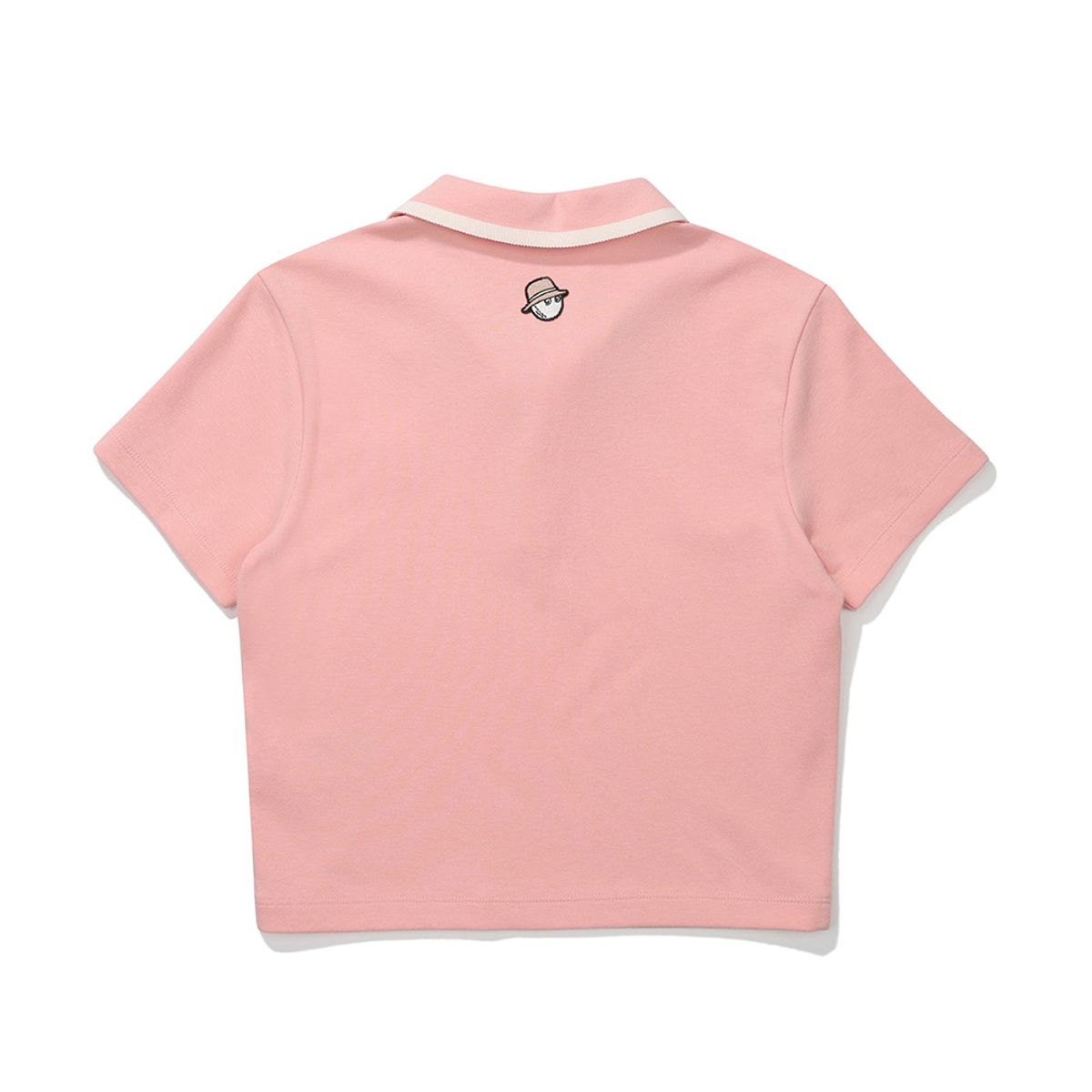 말본 골프(MALBON GOLF) 크롭 기장 카라 티셔츠 PINK (WOMAN)