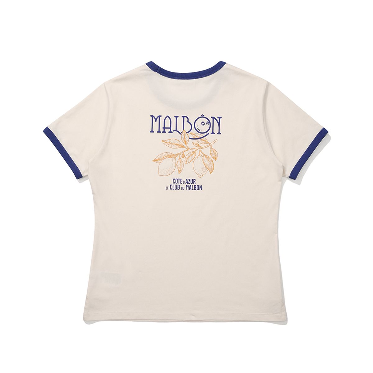 말본 골프(MALBON GOLF) 말본 그래픽 링거 티셔츠 CREAM (WOMAN)