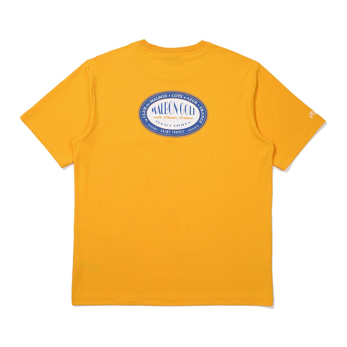 말본 골프(MALBON GOLF) 르 클럽 두 말본 라운드 티셔츠 MUSTARD (MAN)