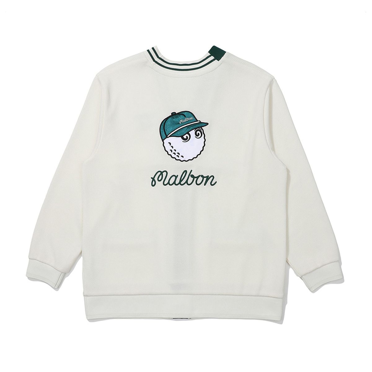 말본 골프(MALBON GOLF) 말본 버킷 니트라이크 가디건 IVORY (WOMAN)