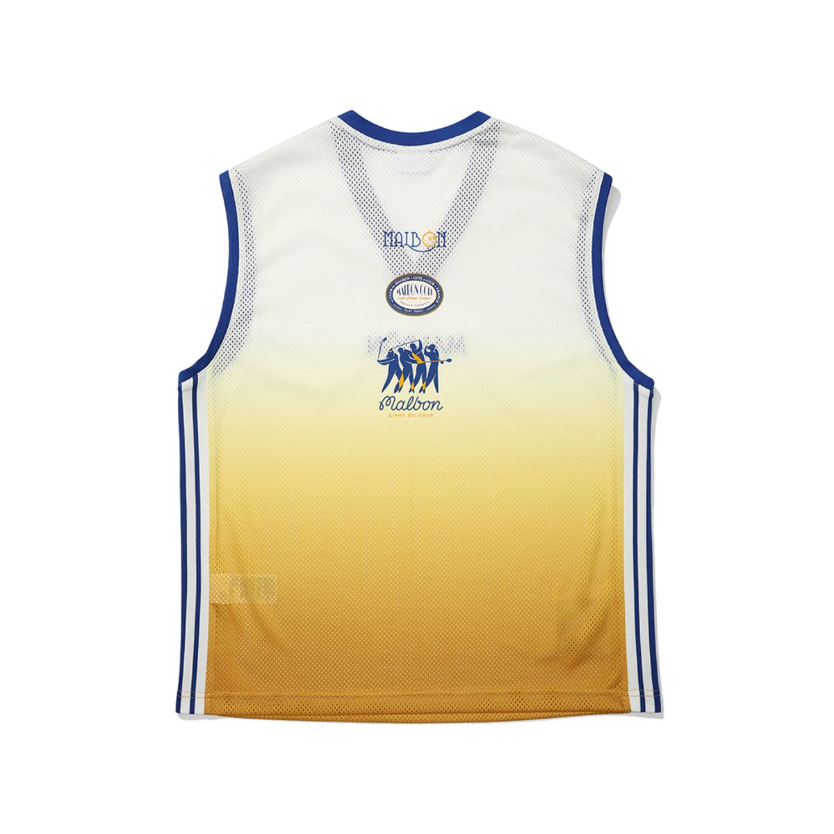 말본 골프(MALBON GOLF) 롱 기장 아트웍 포인트 슬리브리스 YELLOW (WOMAN)
