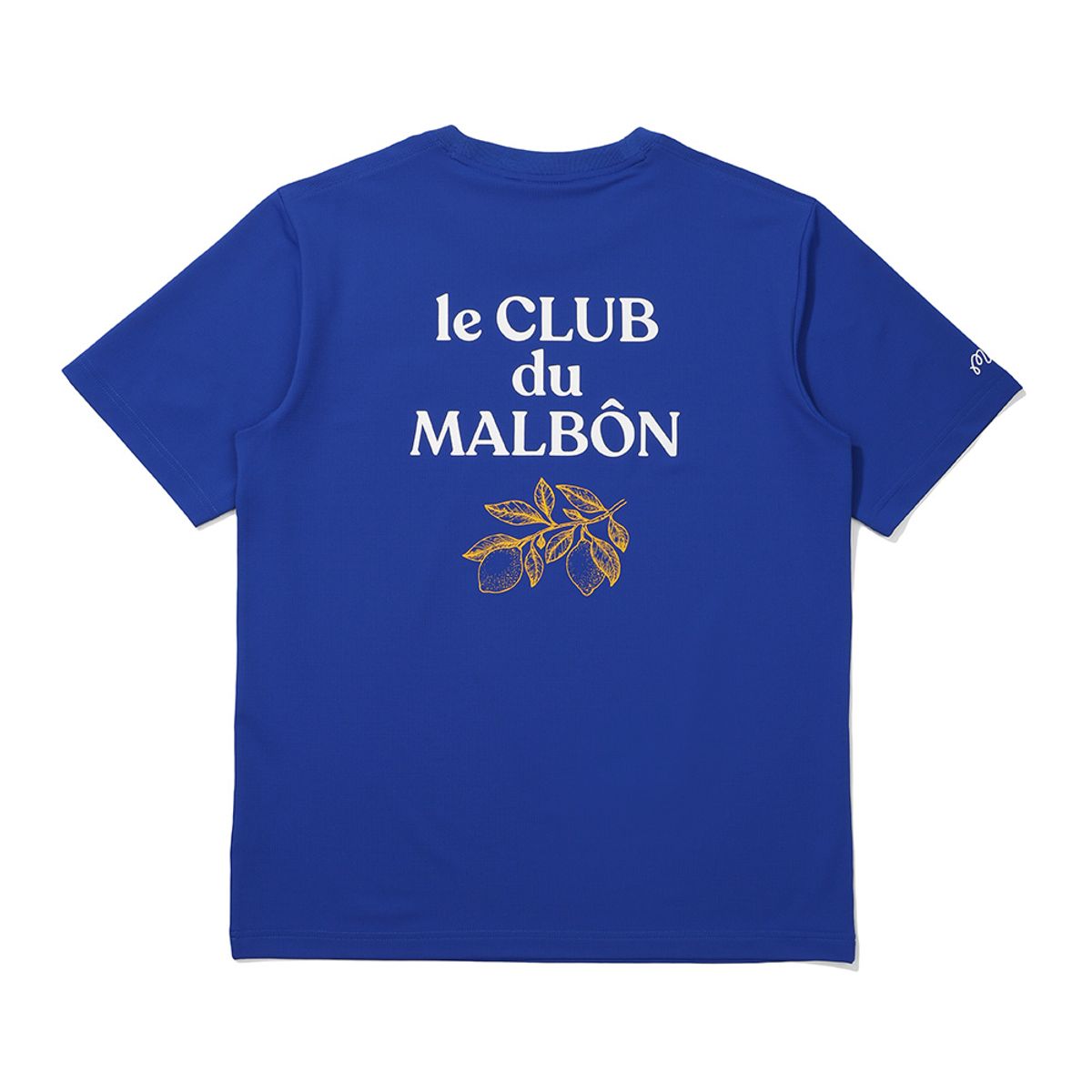 말본 골프(MALBON GOLF) 르 클럽 두 말본 라운드 티셔츠 BLUE (MAN)