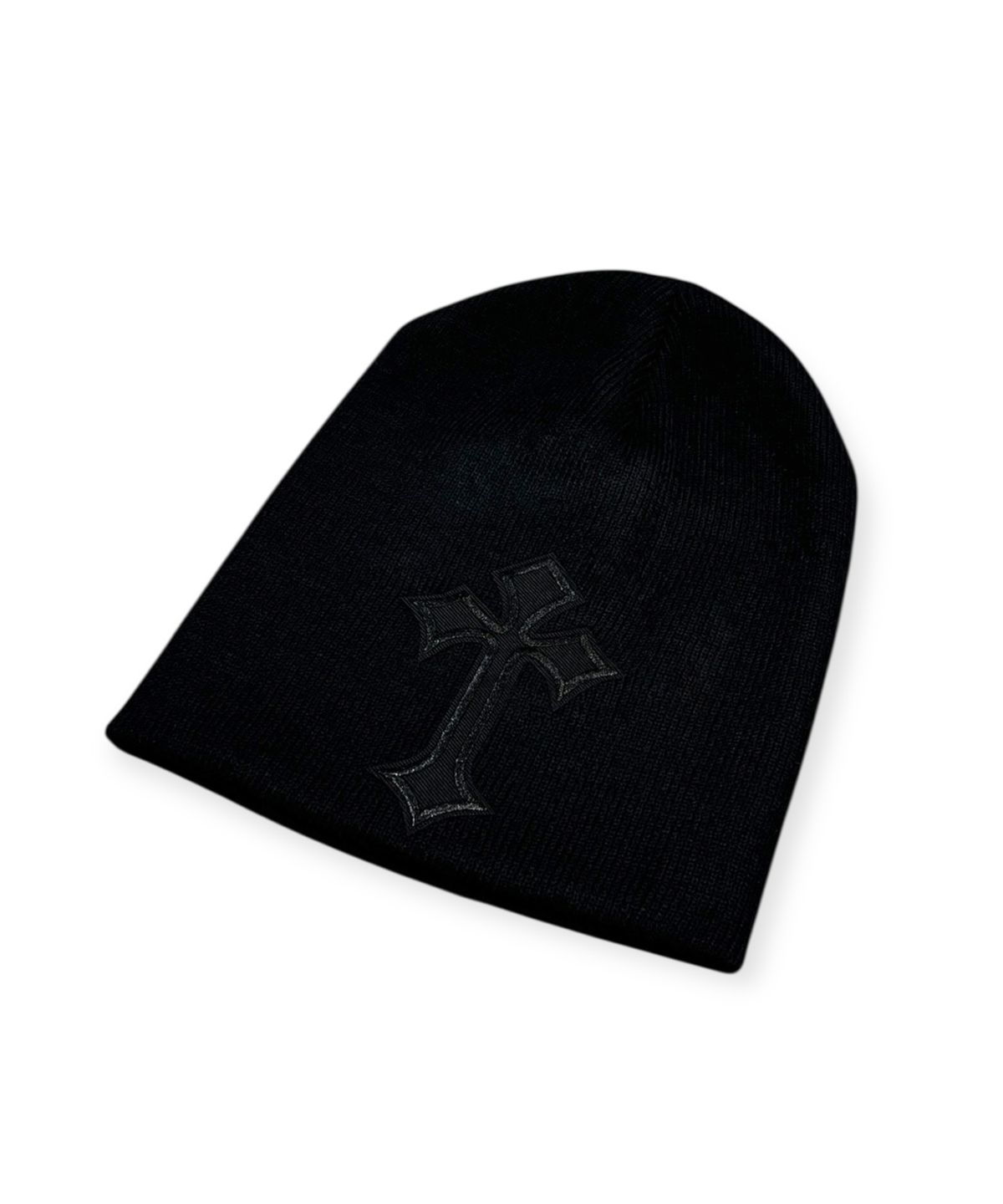 본슬리피(BORN SLIPPY) Cross Short Beanie (Black)