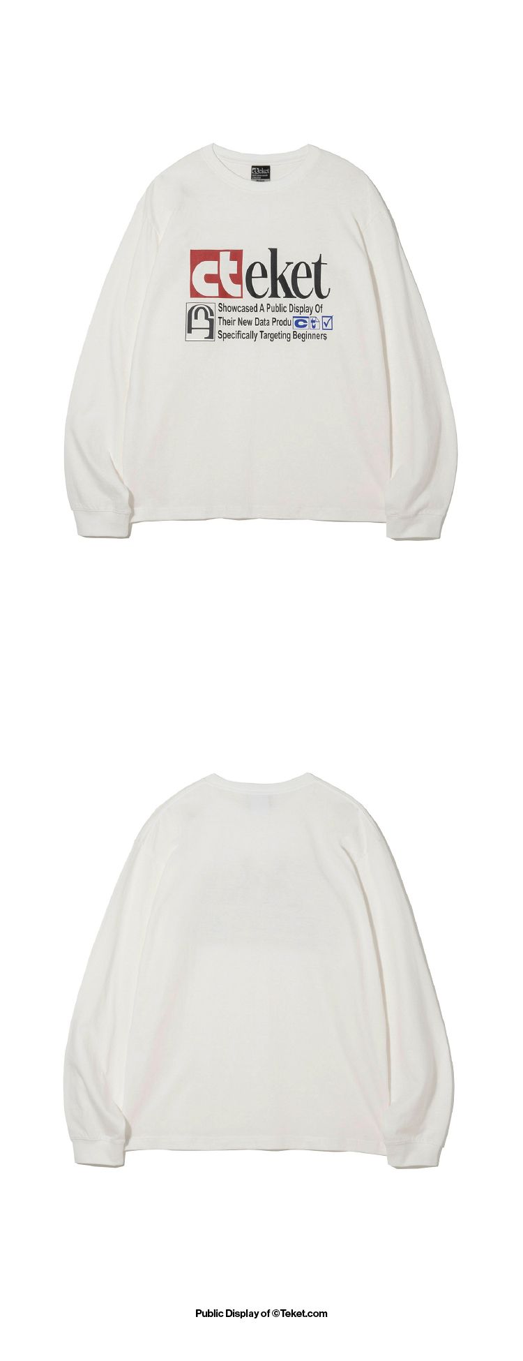 테켓(TEKET) Plan L/S Tee White - 사이즈 & 후기 | 무신사