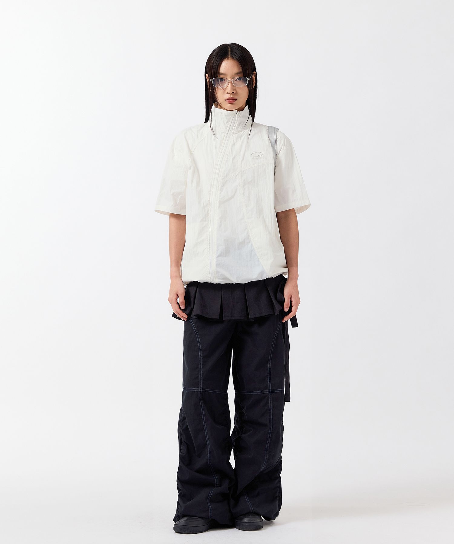 パンツ ODD STUDIO DIAGONAL CUT STITCH SHIRRING PANTS MUSINSA | ODDSTUDIO Diagonal Slit Stitch Shirring Pants