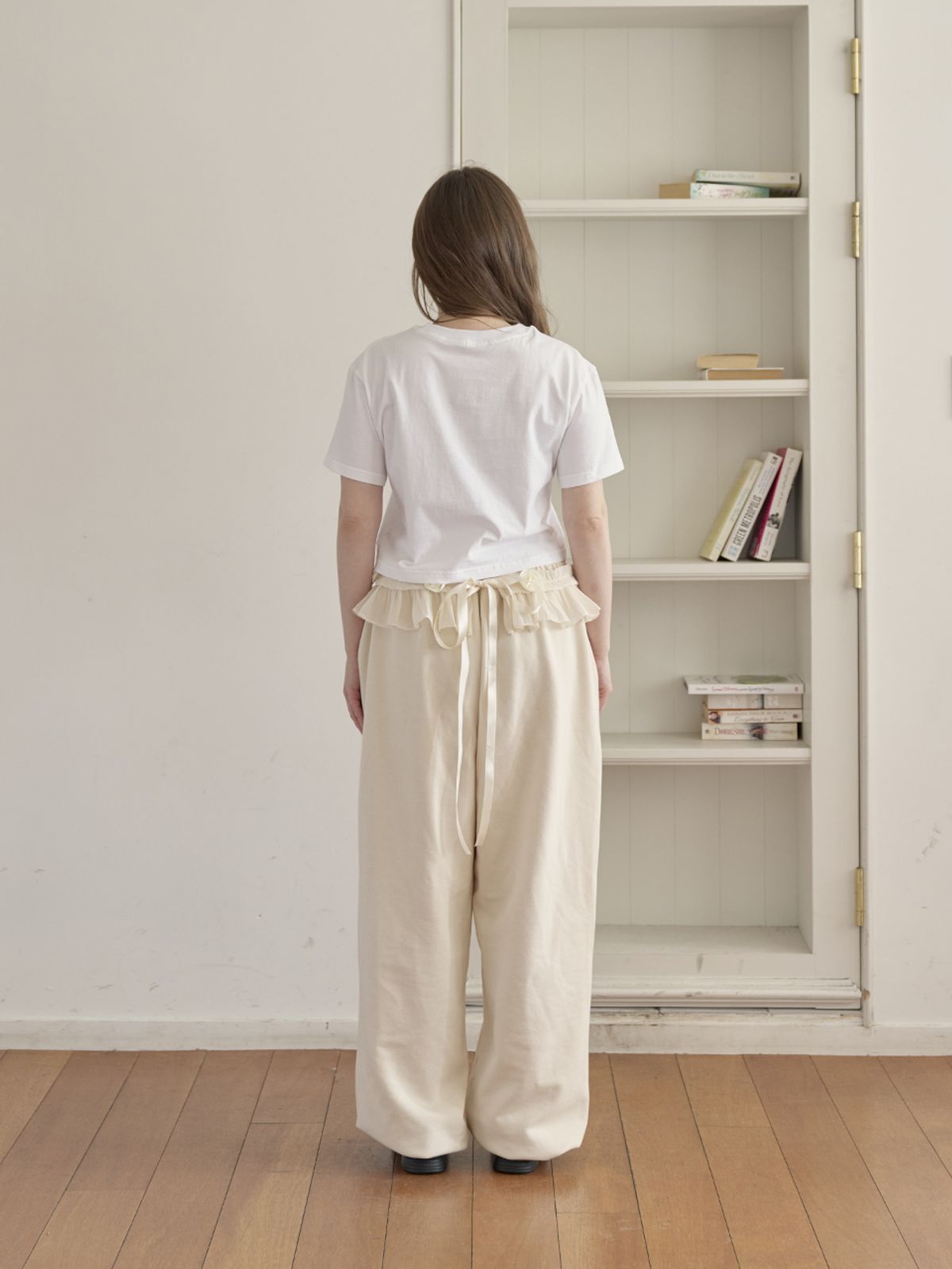 미에르꼴레스(MIERCOLES) MR CROP T-SHIRT [white/beige]