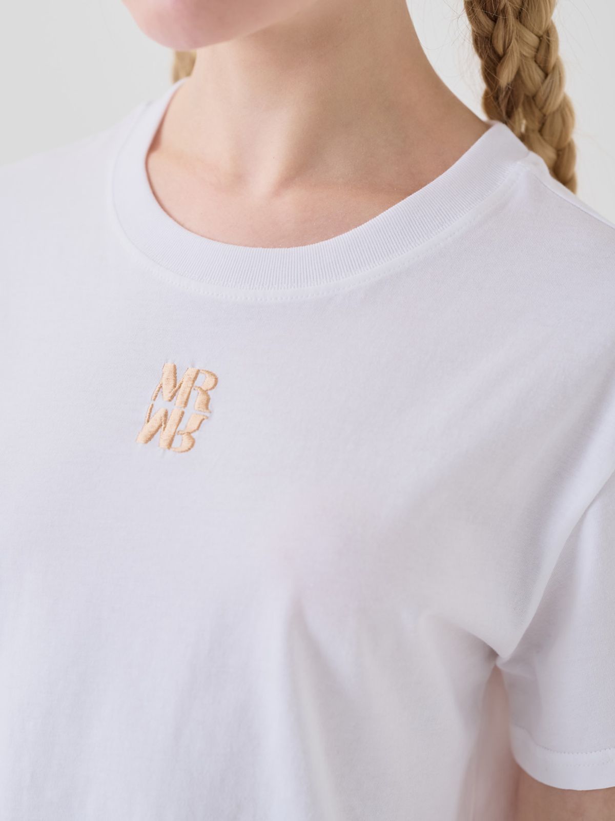 미에르꼴레스(MIERCOLES) MR CROP T-SHIRT [white/beige]