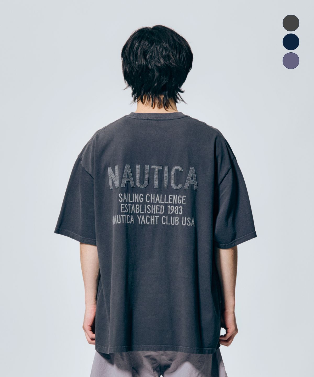 노티카(NAUTICA) 세일링 요트 클럽 피그먼트 티셔츠(3colors) NTS4816